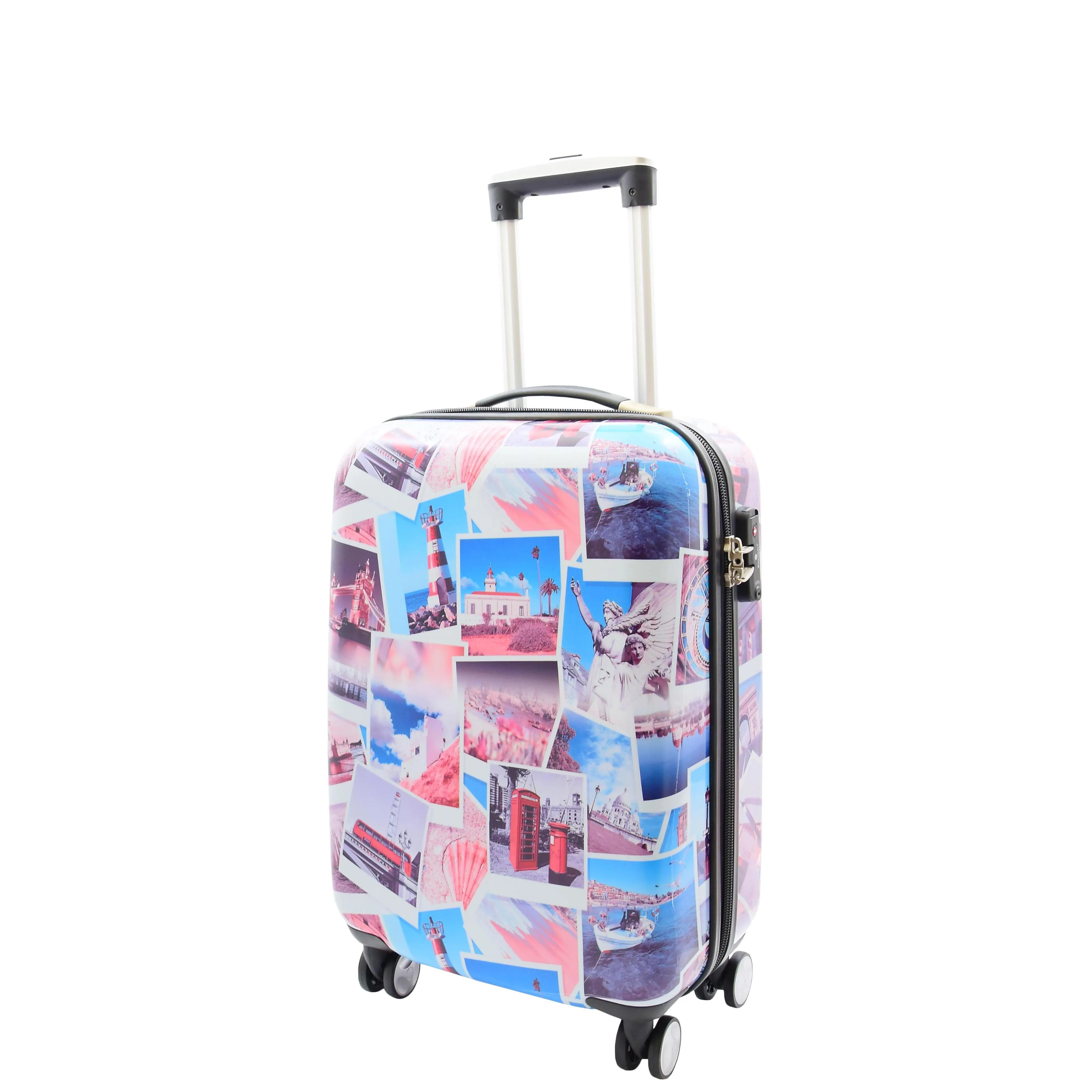 DR522 Hard Shell Luggage Suitcase With Four Wheels Post Card Print