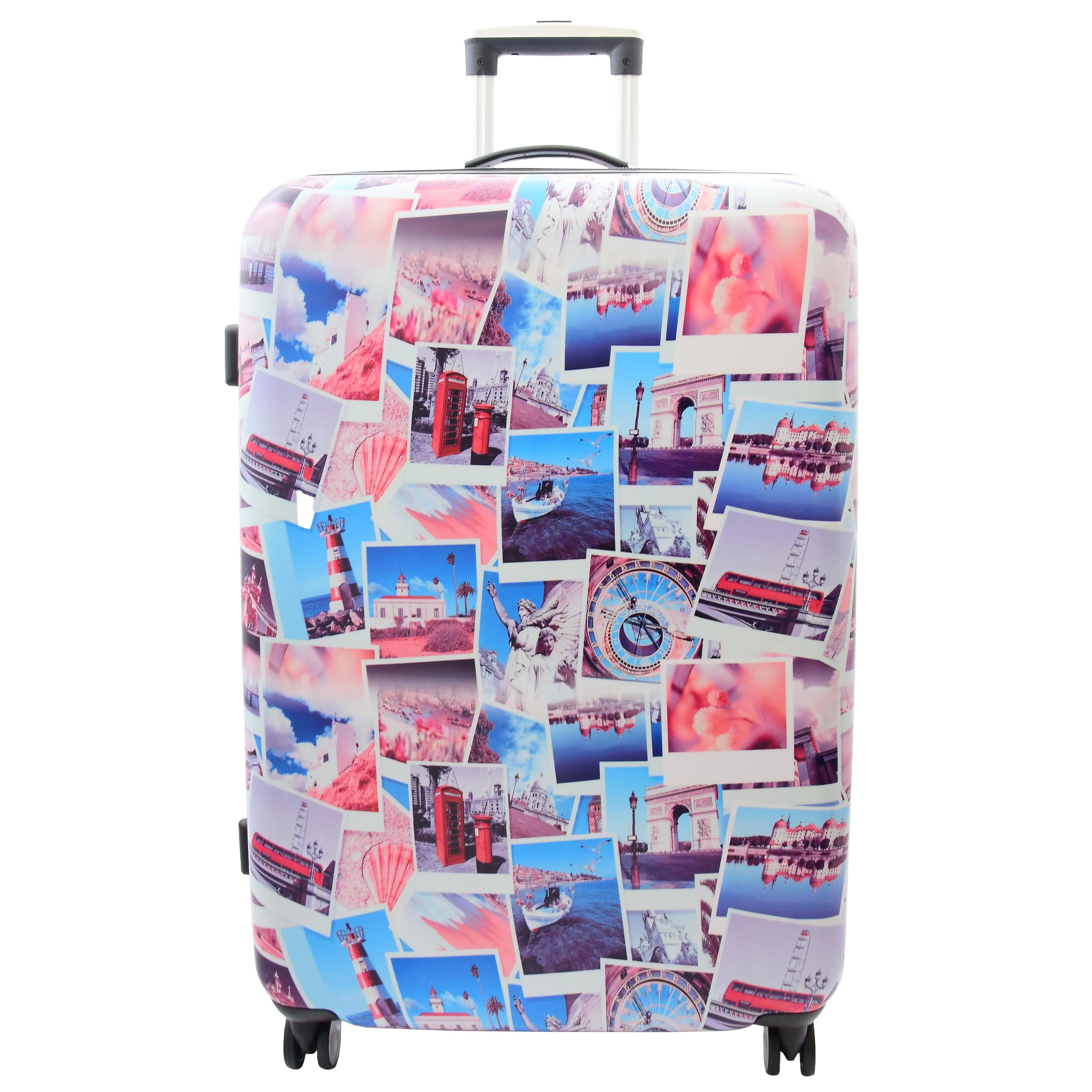 DR522 Hard Shell Luggage Suitcase With Four Wheels Post Card Print