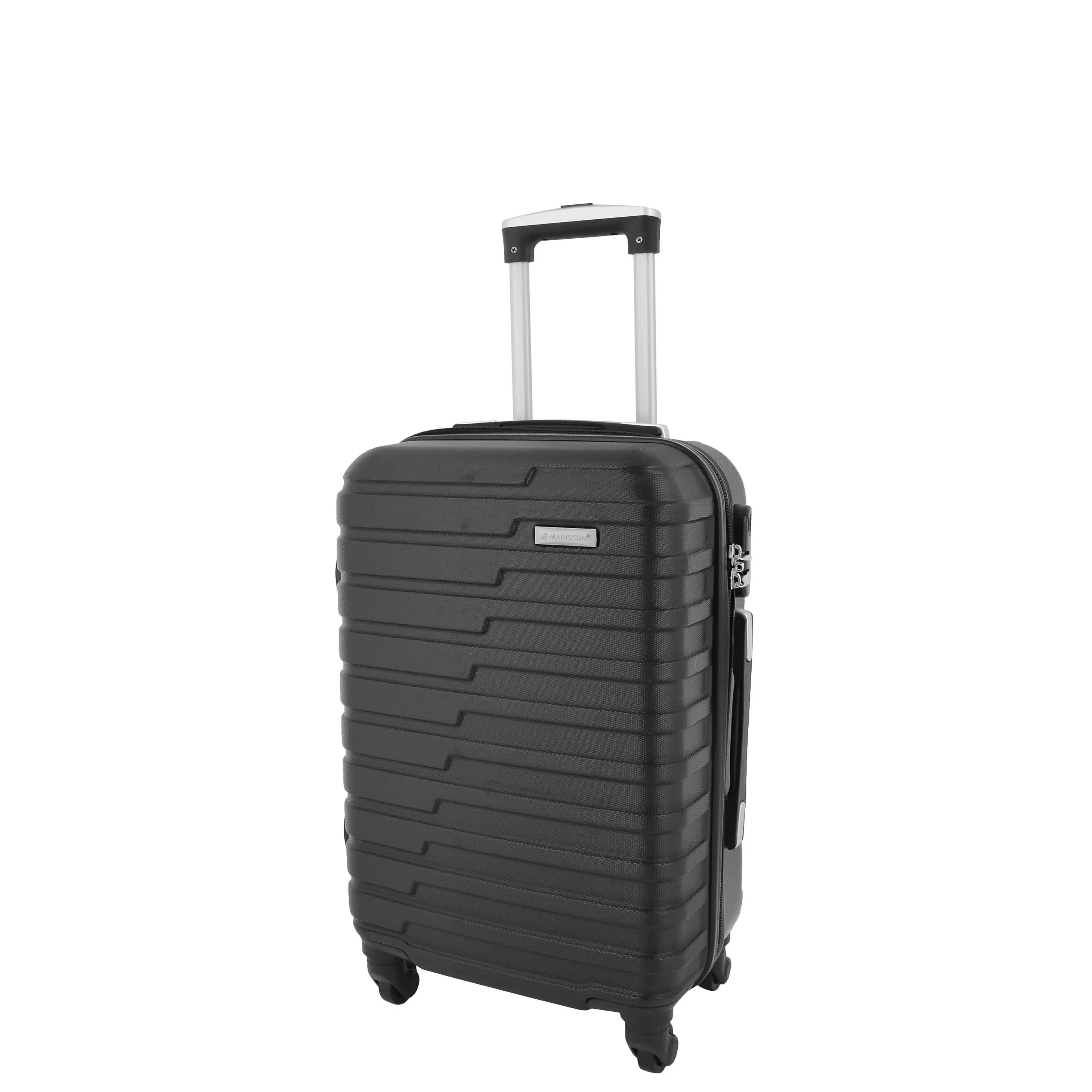 DR538 Digit Lock Hard Shell Four Wheel Luggage Black