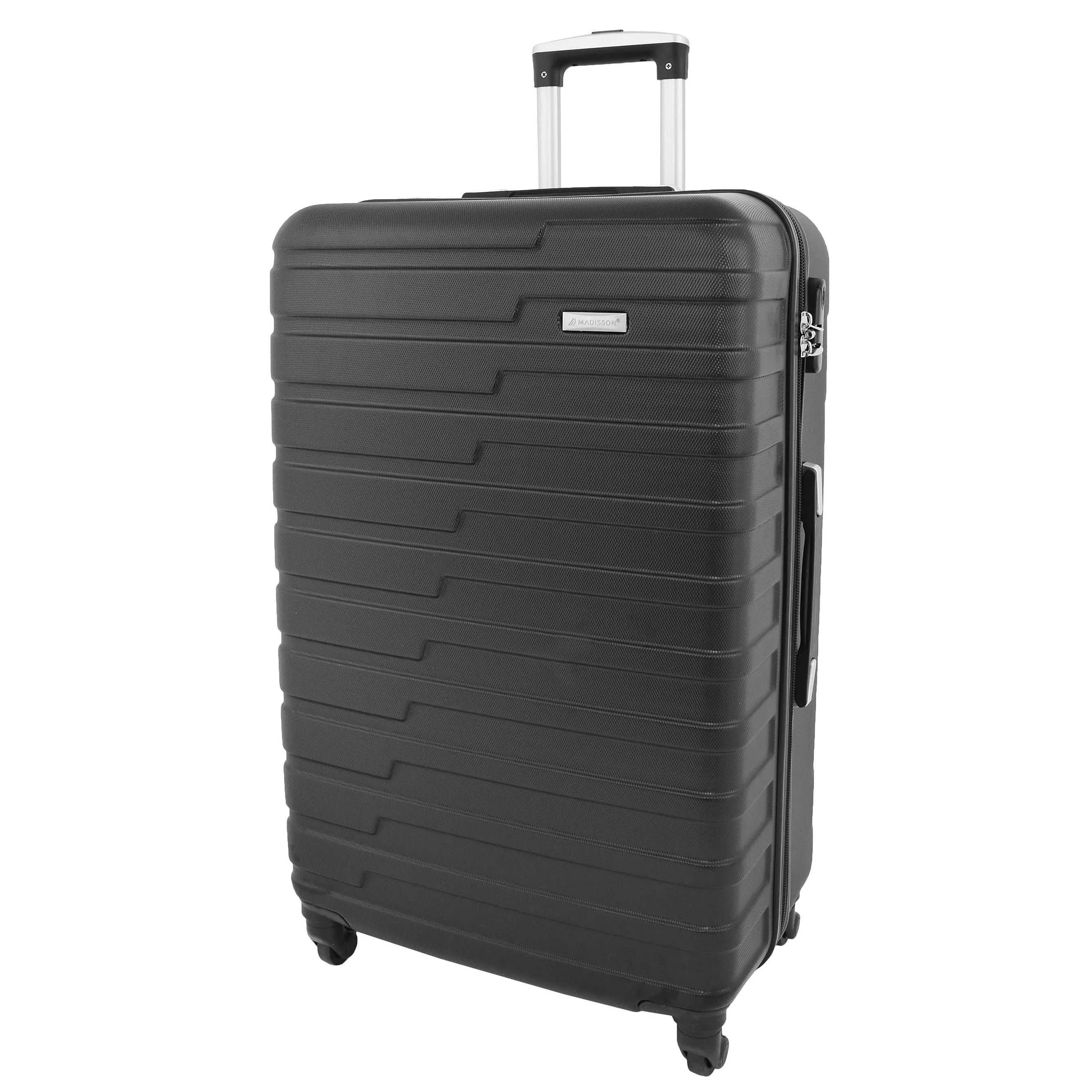 DR538 Digit Lock Hard Shell Four Wheel Luggage Black