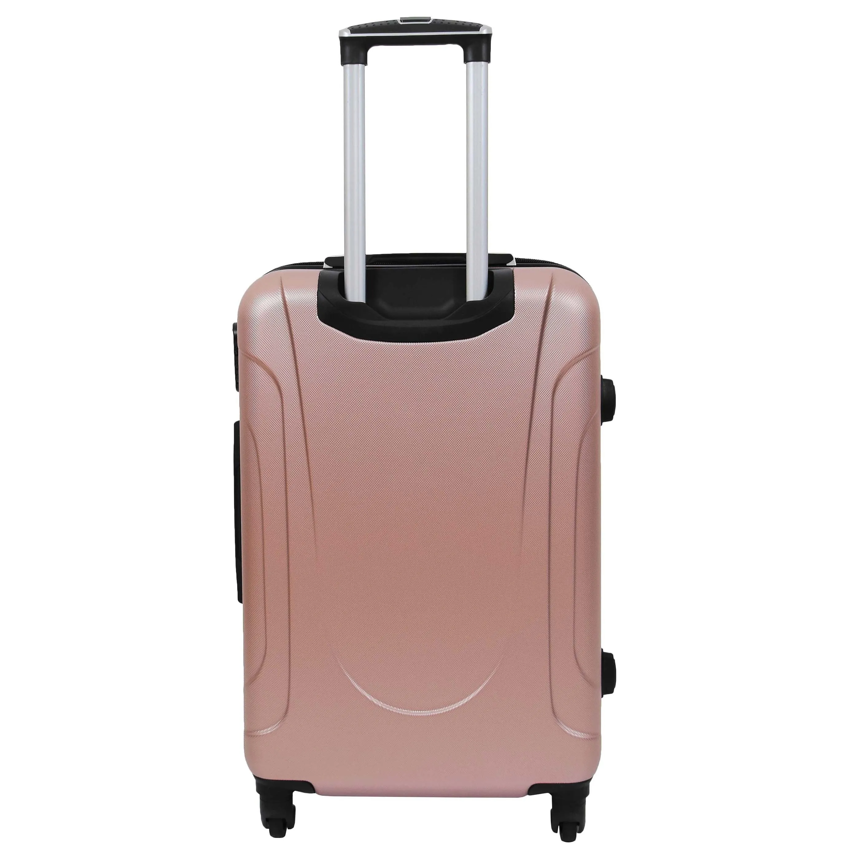 DR538 Digit Lock Hard Shell Four Wheel Luggage Rose Gold