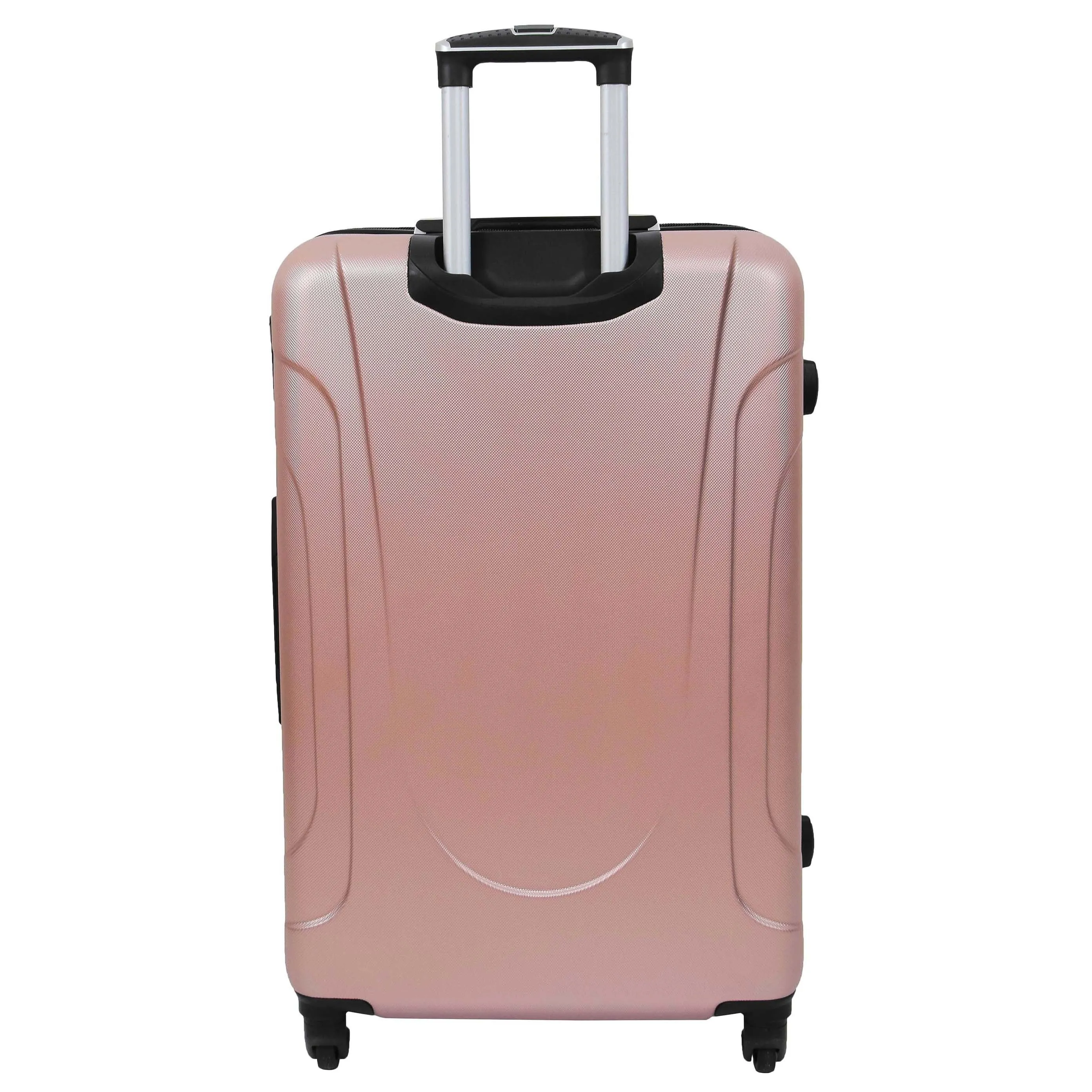DR538 Digit Lock Hard Shell Four Wheel Luggage Rose Gold
