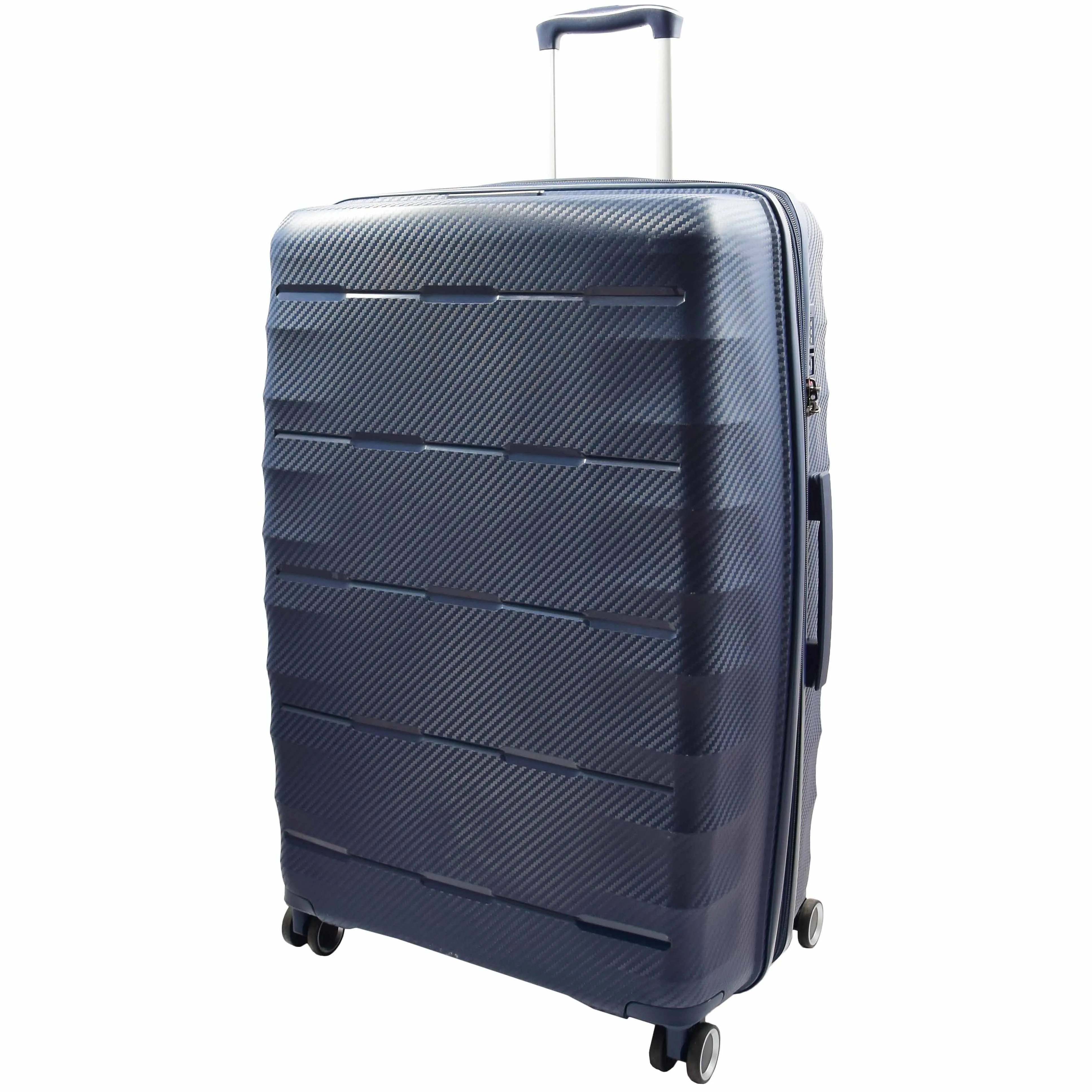DR541 Expandable ABS Luggage With 8 Wheels Navy