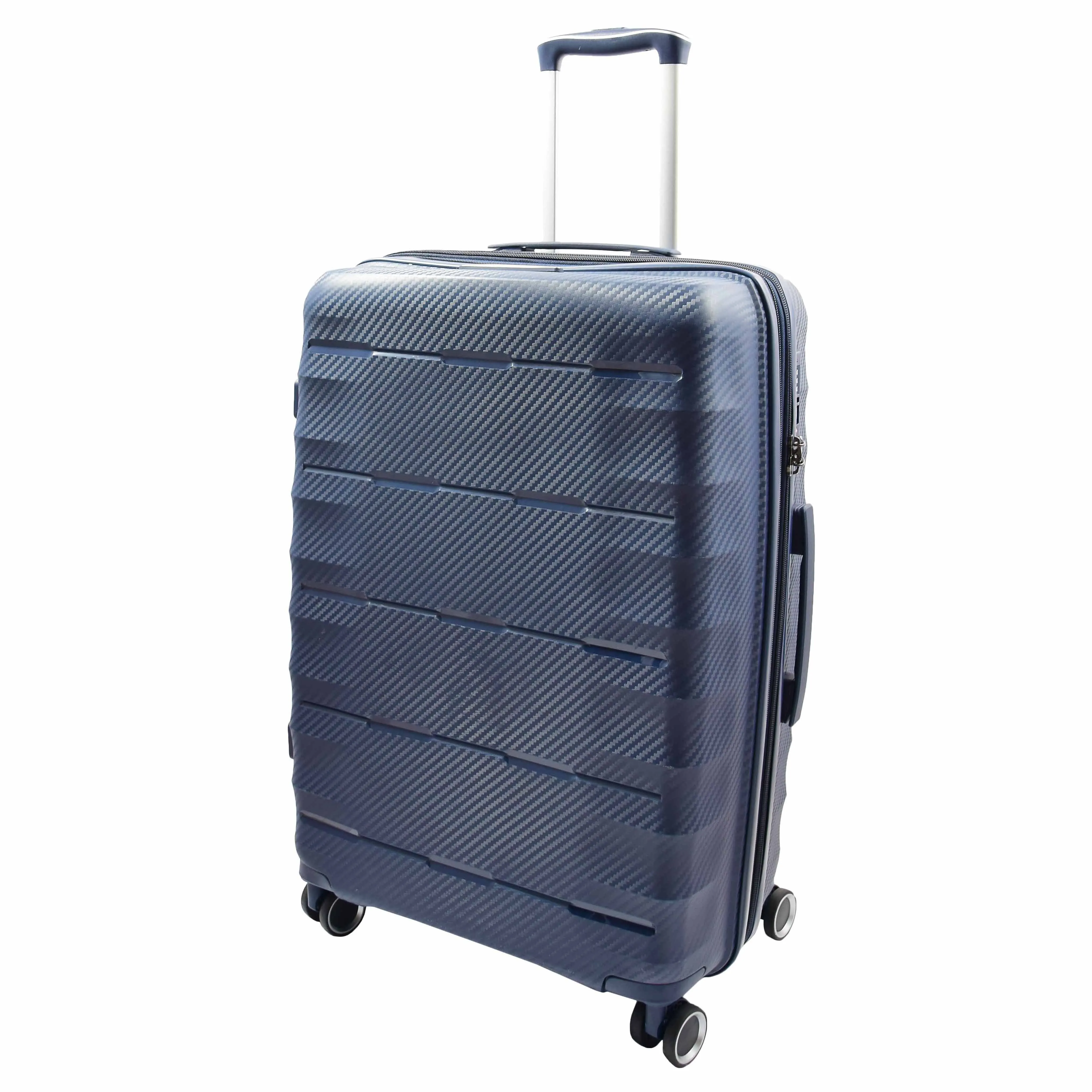 DR541 Expandable ABS Luggage With 8 Wheels Navy