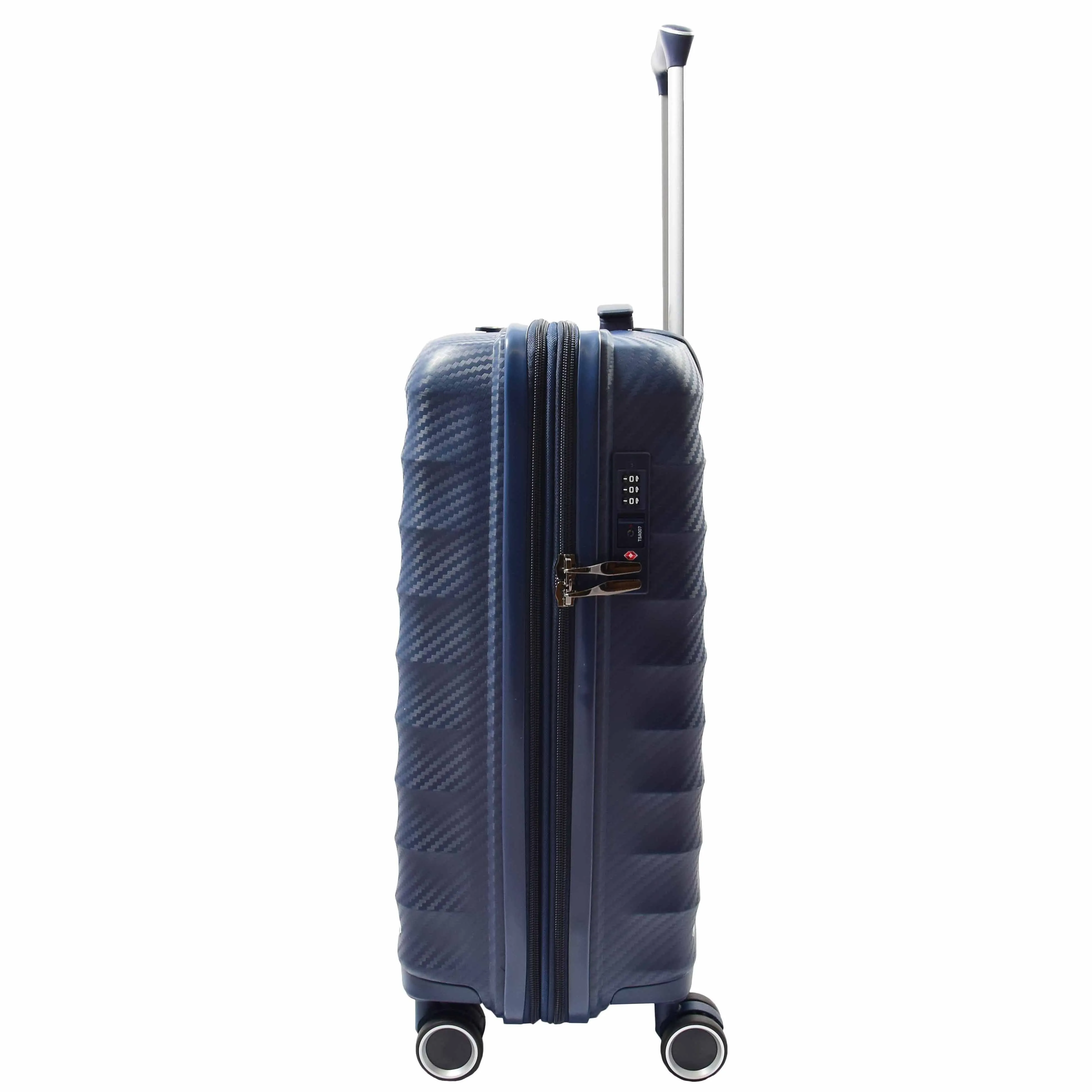 DR541 Expandable ABS Luggage With 8 Wheels Navy