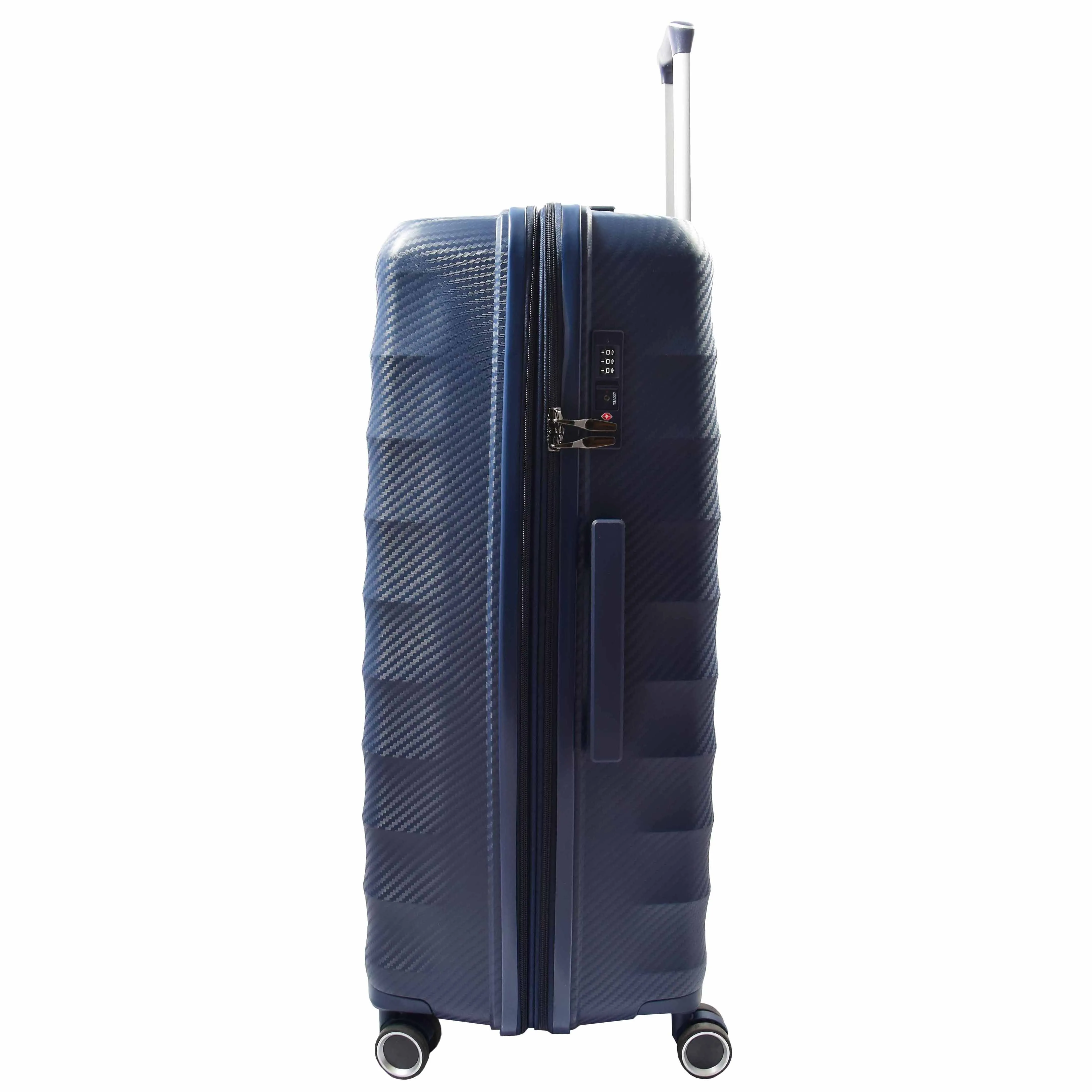 DR541 Expandable ABS Luggage With 8 Wheels Navy