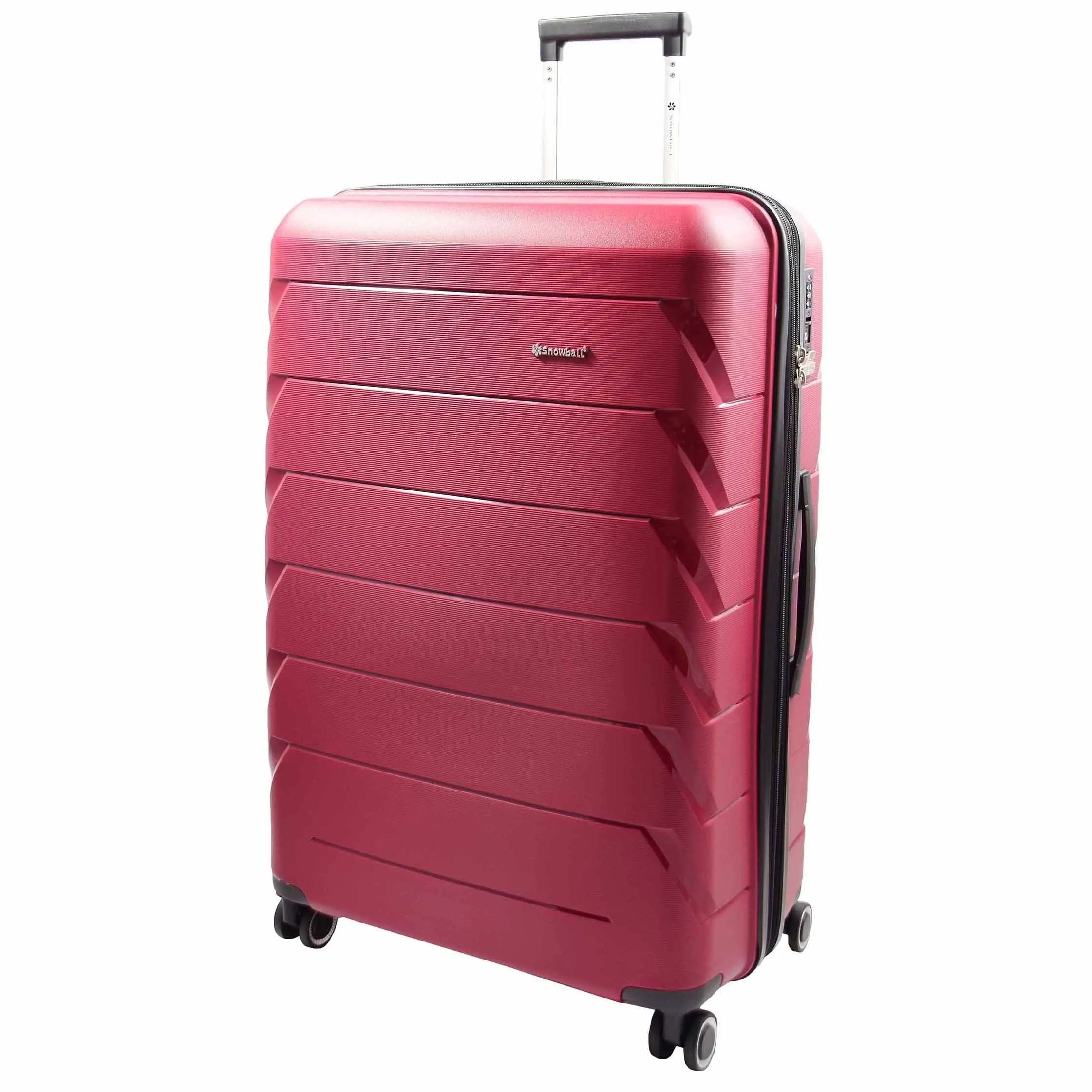 DR553 Expandable Hard Shell Luggage With 8 Spinner Wheels Burgundy