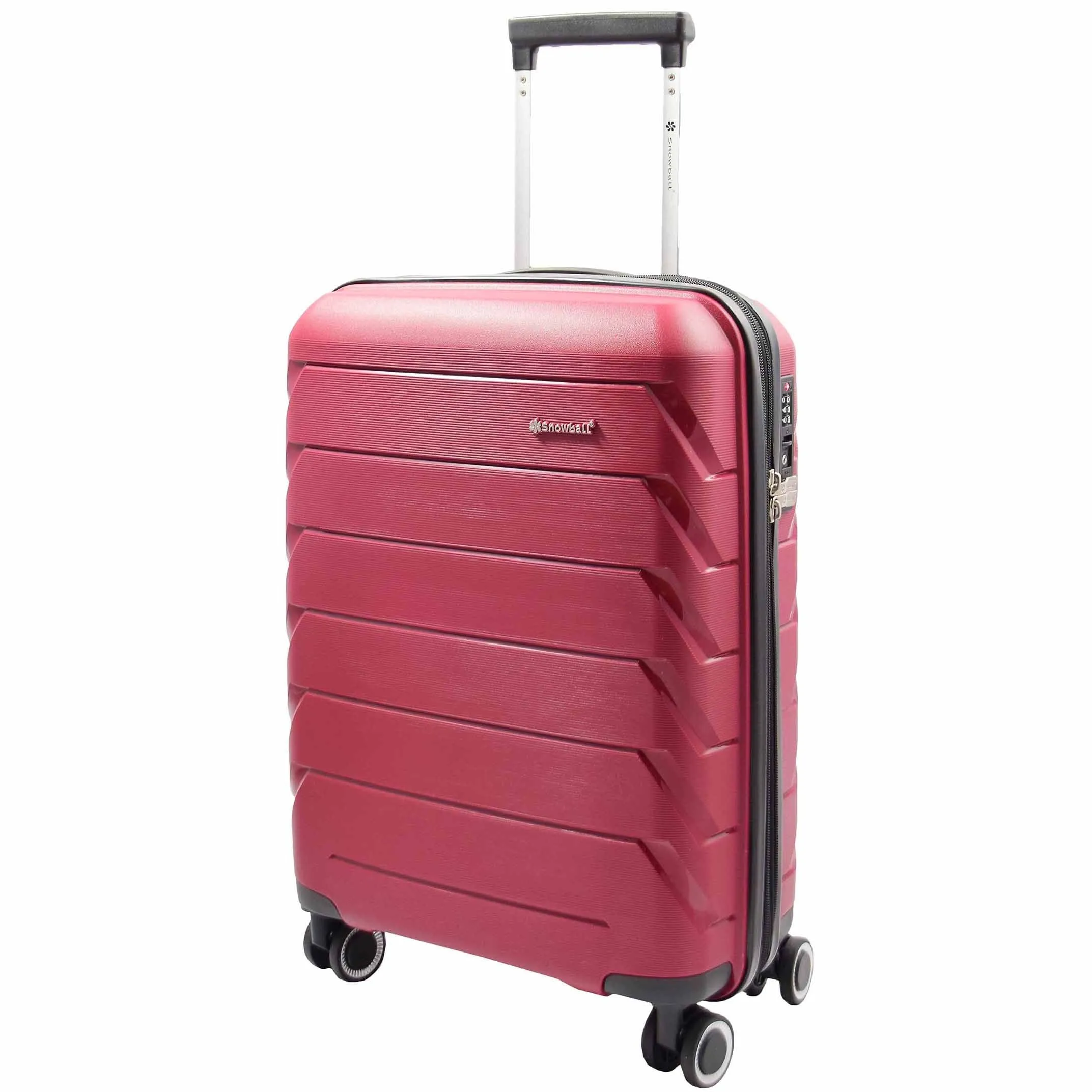 DR553 Expandable Hard Shell Luggage With 8 Spinner Wheels Burgundy