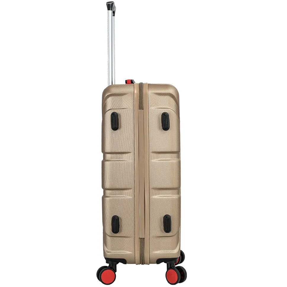 DR631 Hard Shell Four Spinner Wheeled Travel Suitcases Taupe
