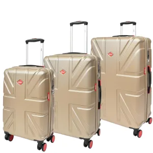 DR631 Hard Shell Four Spinner Wheeled Travel Suitcases Taupe