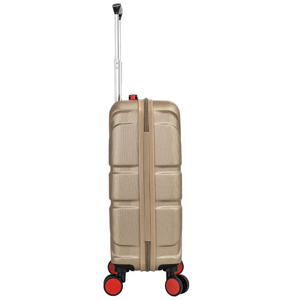 DR631 Hard Shell Four Spinner Wheeled Travel Suitcases Taupe