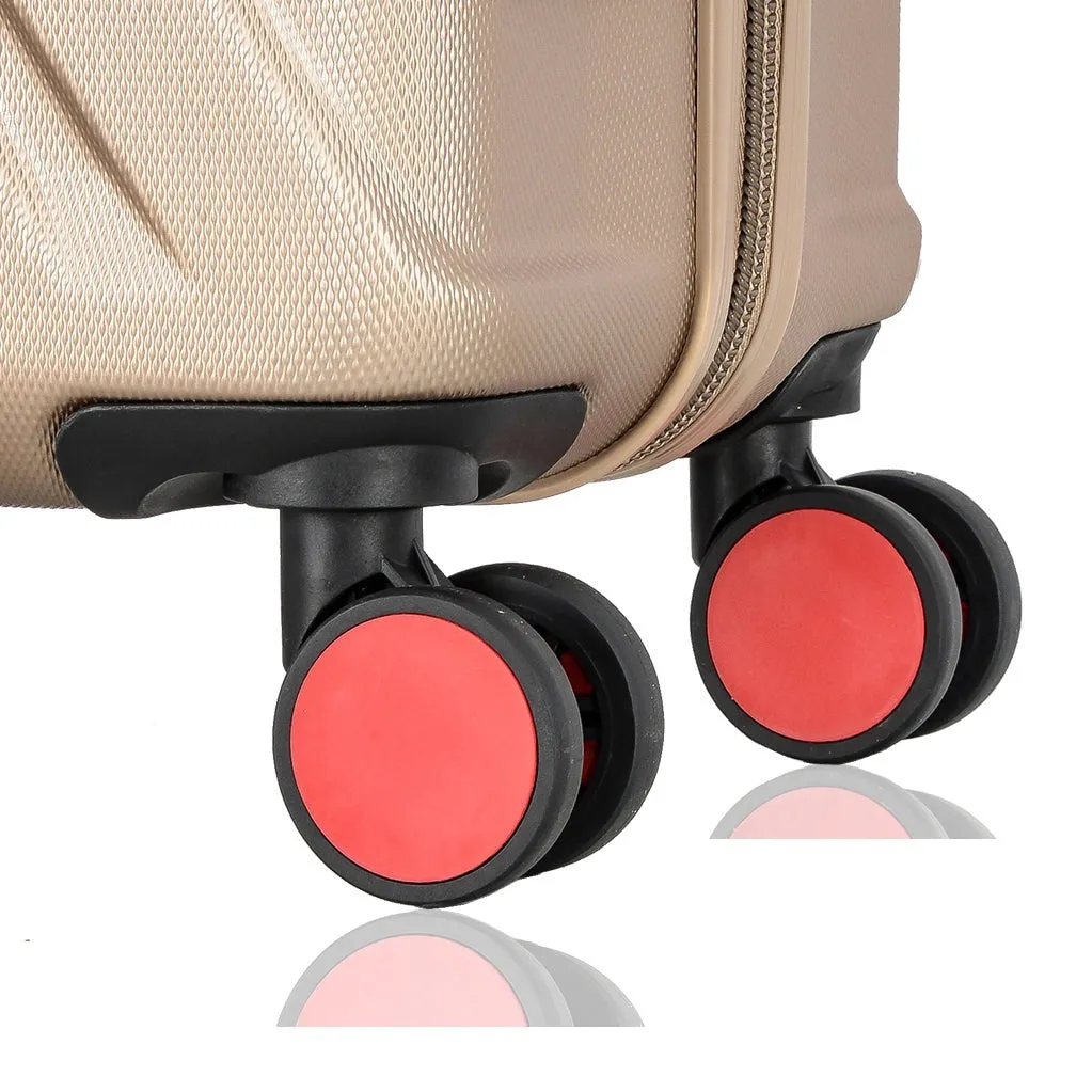 DR631 Hard Shell Four Spinner Wheeled Travel Suitcases Taupe