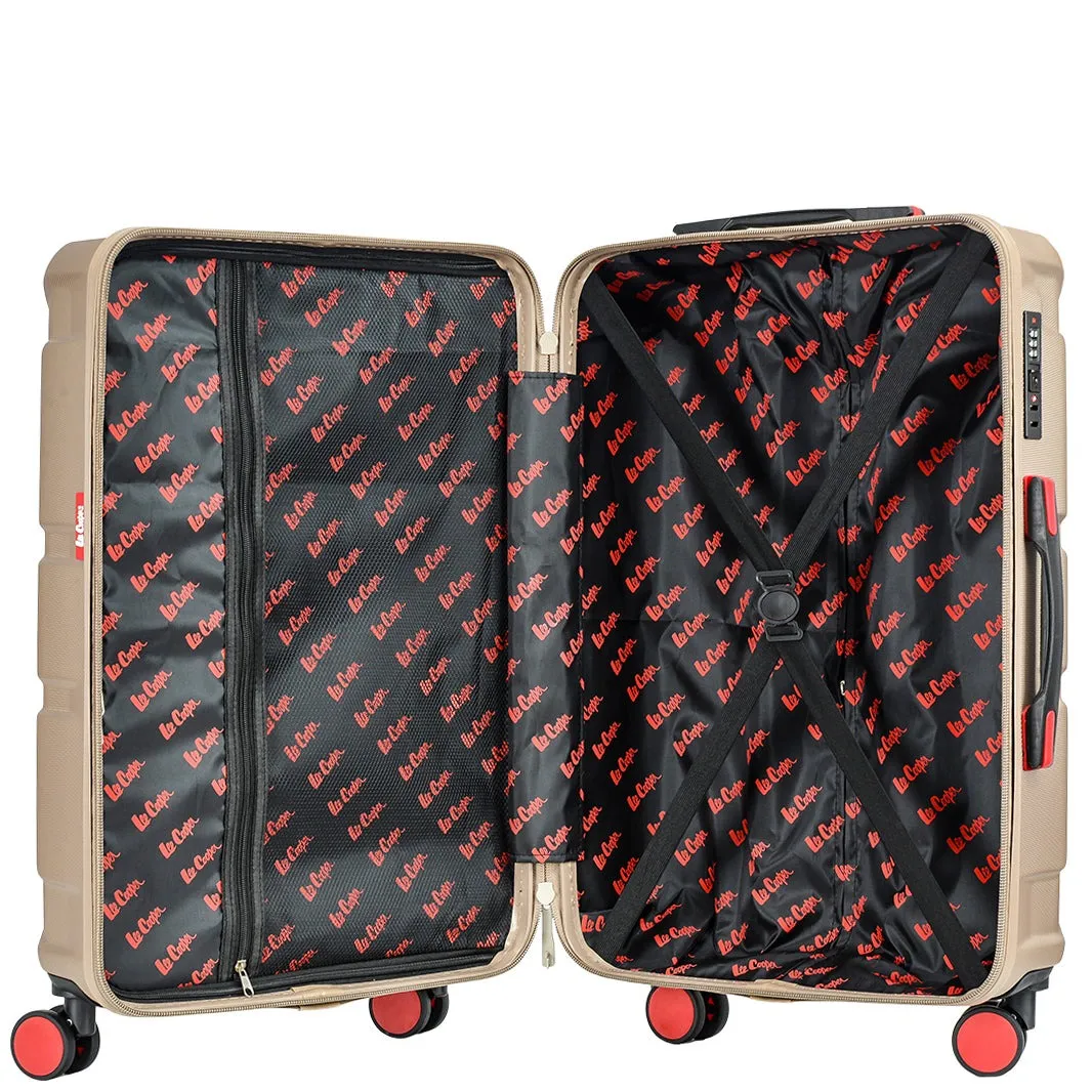 DR631 Hard Shell Four Spinner Wheeled Travel Suitcases Taupe