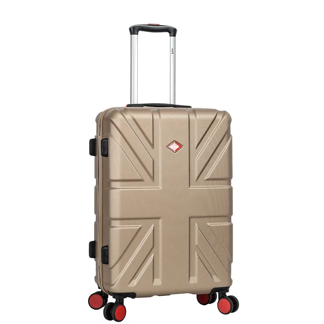 DR631 Hard Shell Four Spinner Wheeled Travel Suitcases Taupe