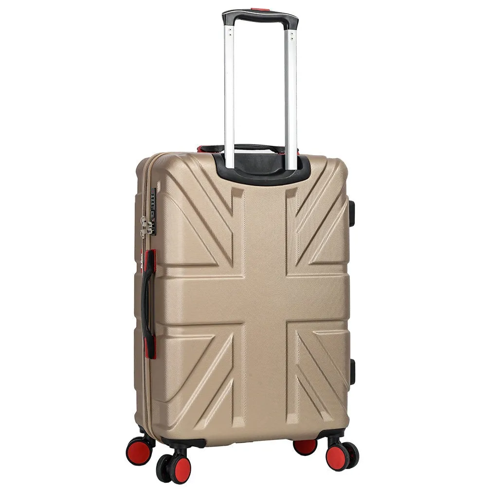DR631 Hard Shell Four Spinner Wheeled Travel Suitcases Taupe