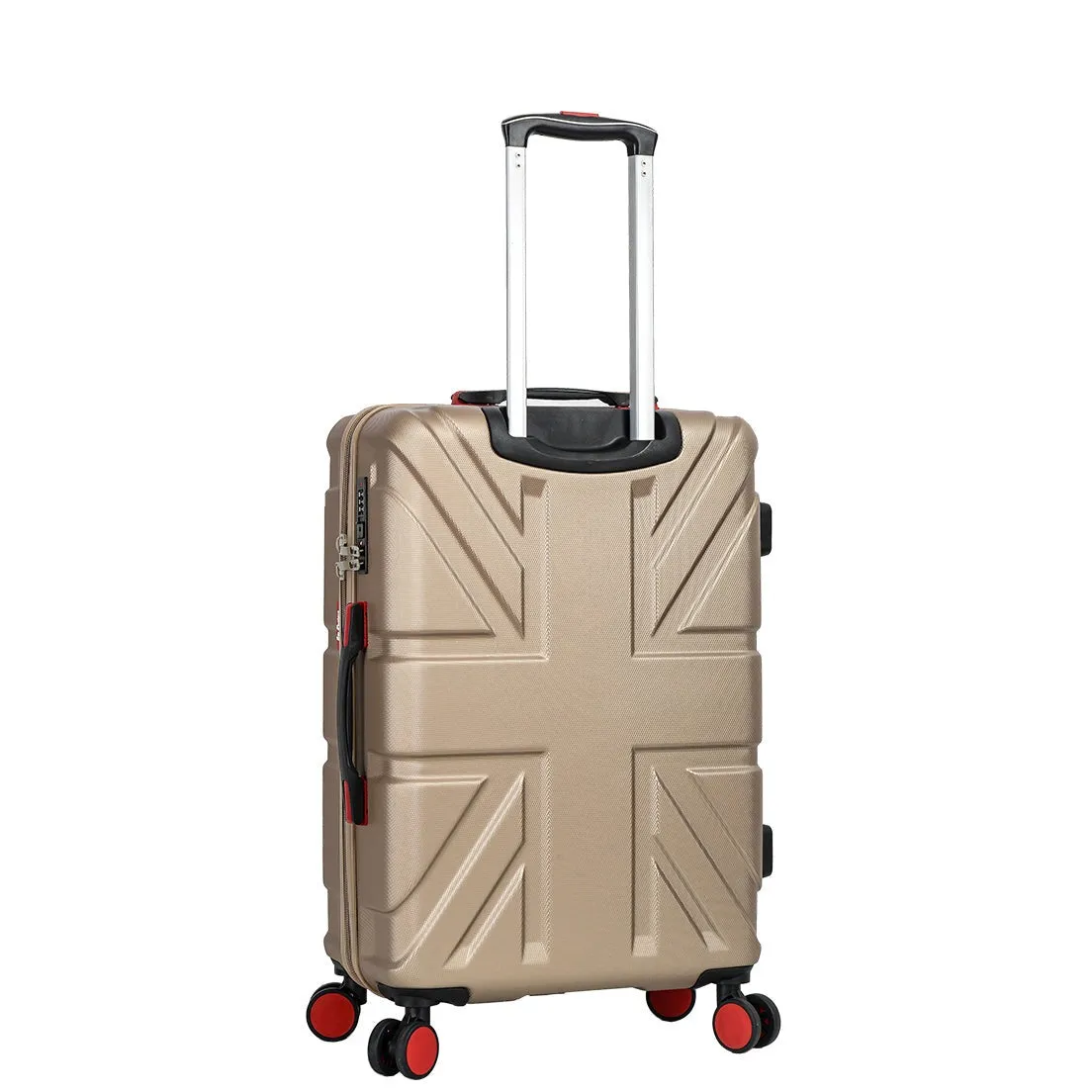 DR631 Hard Shell Four Spinner Wheeled Travel Suitcases Taupe