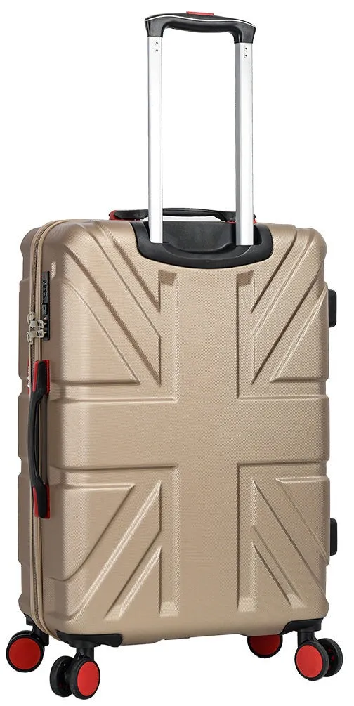 DR631 Hard Shell Four Spinner Wheeled Travel Suitcases Taupe