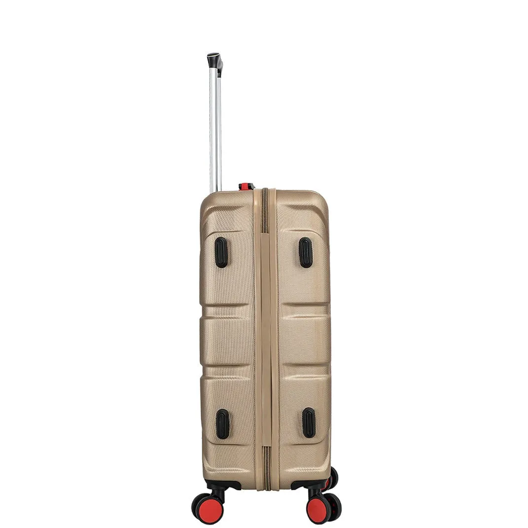 DR631 Hard Shell Four Spinner Wheeled Travel Suitcases Taupe