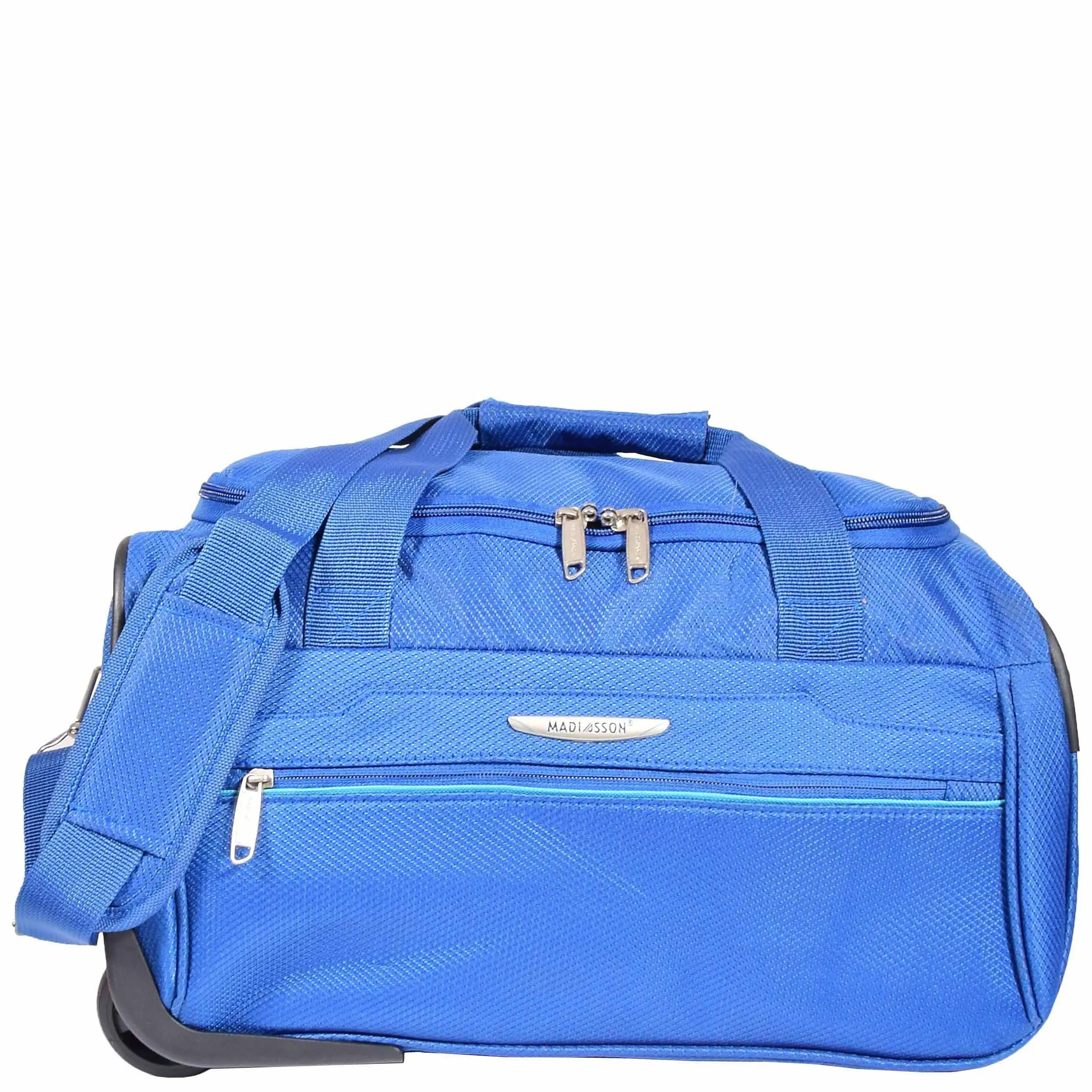 DR638 Weekend Travel Mid Size Bag Wheeled Holdall Duffle Blue