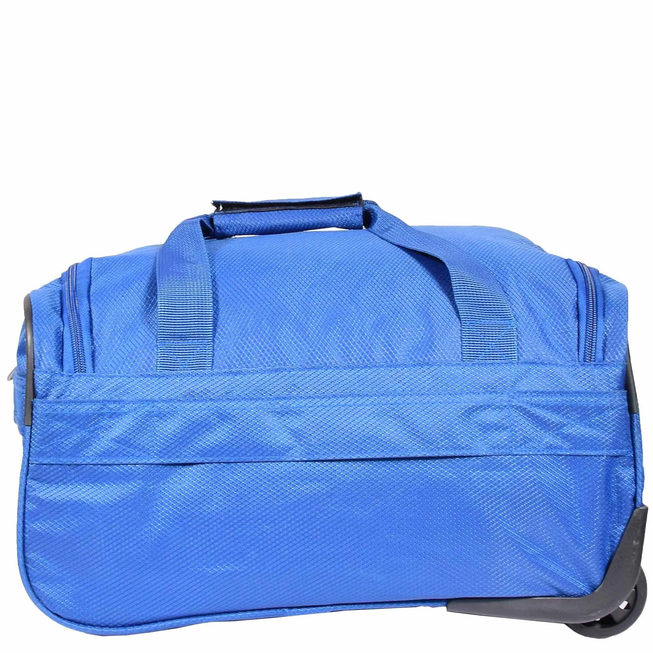 DR638 Weekend Travel Mid Size Bag Wheeled Holdall Duffle Blue