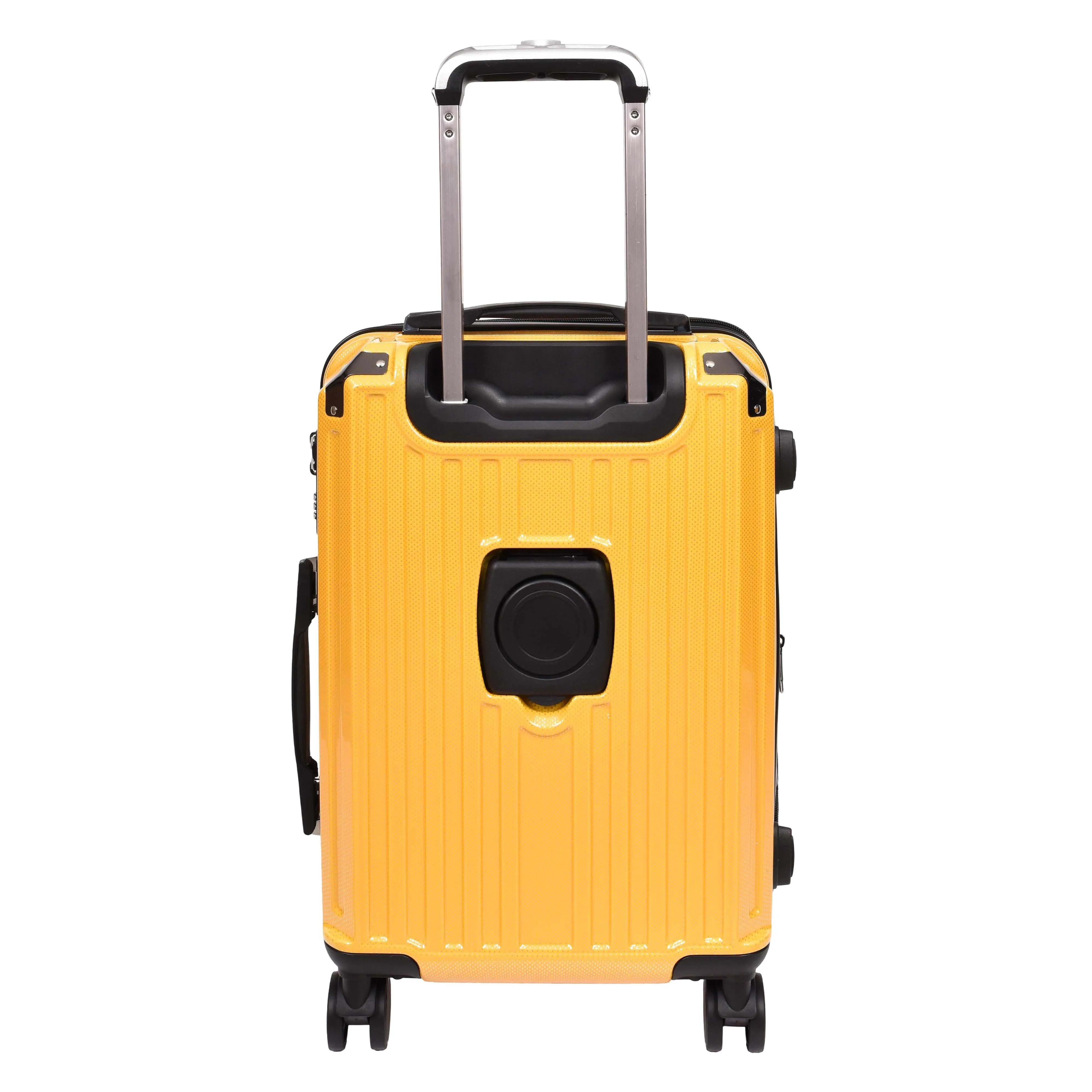 DR691 Four Wheel Suitcase Hard Shell Luggage Yellow