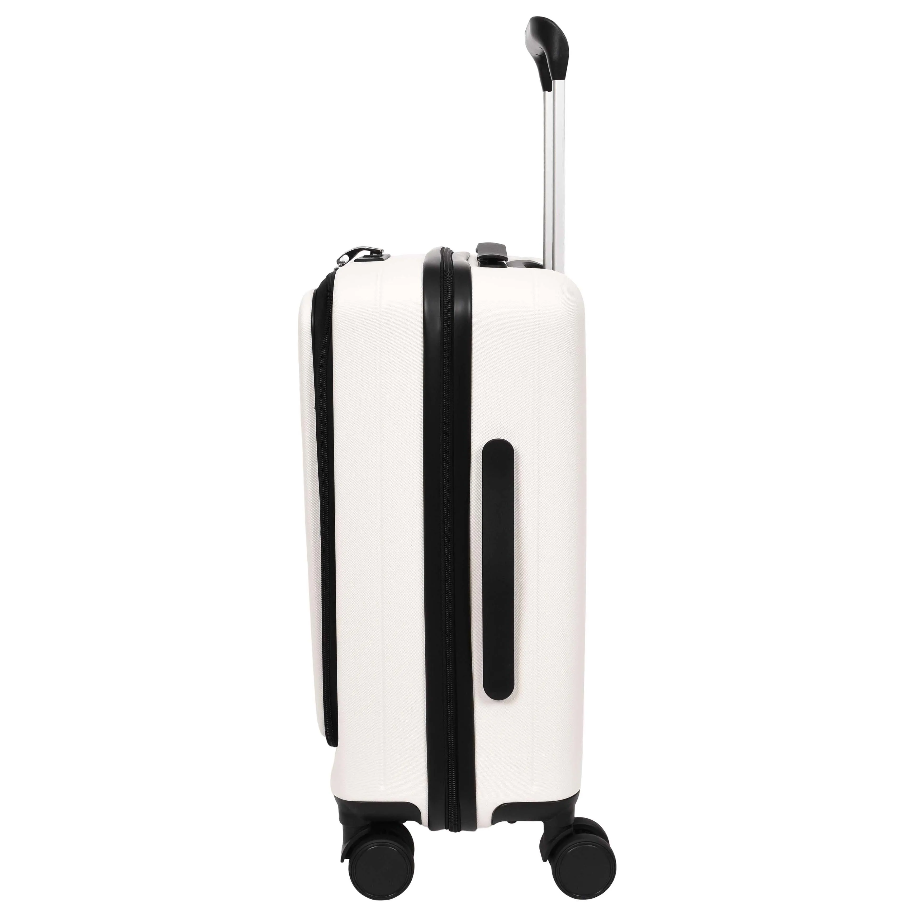 DR692 Four Wheel Suitcase Hard Shell Luggage White