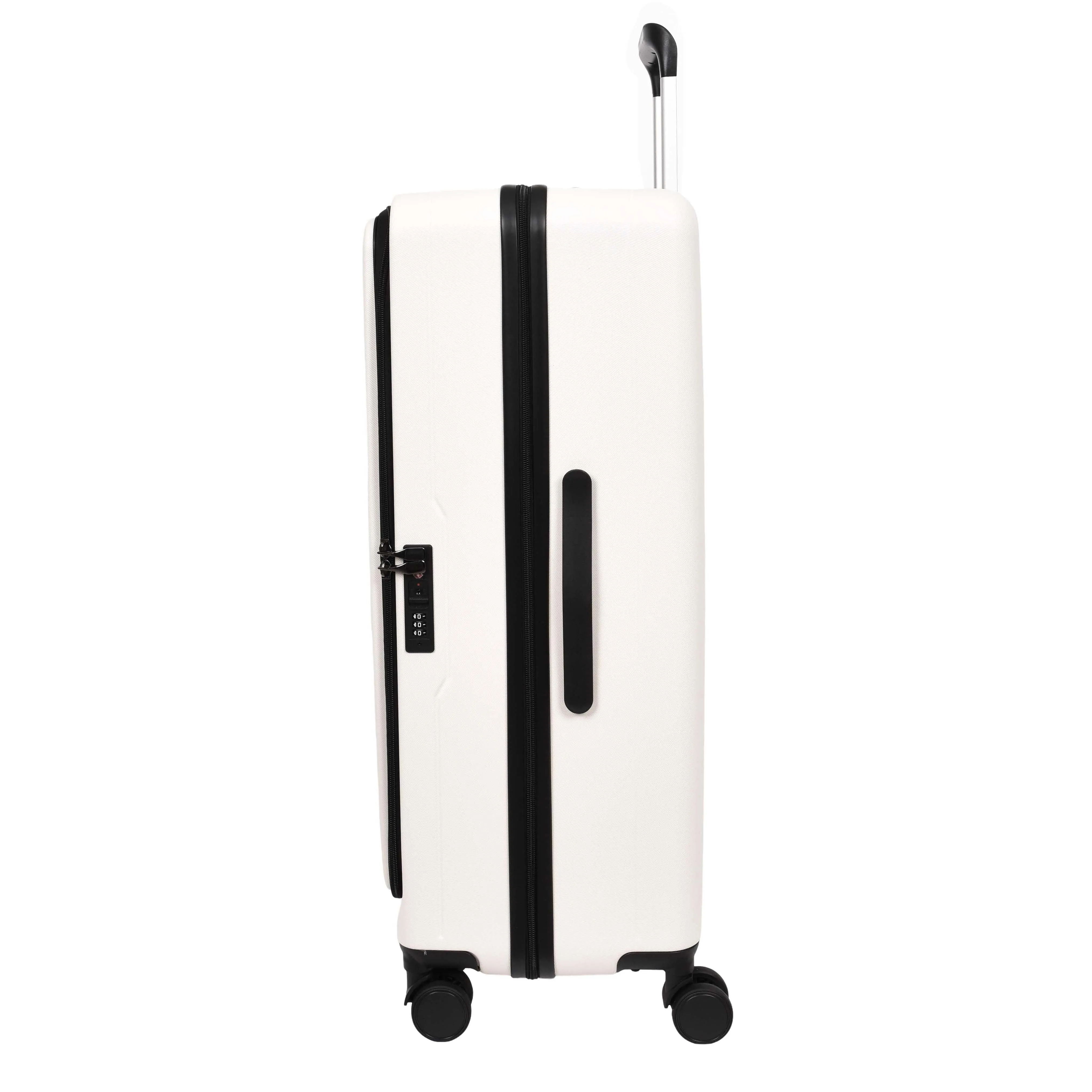 DR692 Four Wheel Suitcase Hard Shell Luggage White