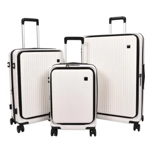 DR692 Four Wheel Suitcase Hard Shell Luggage White