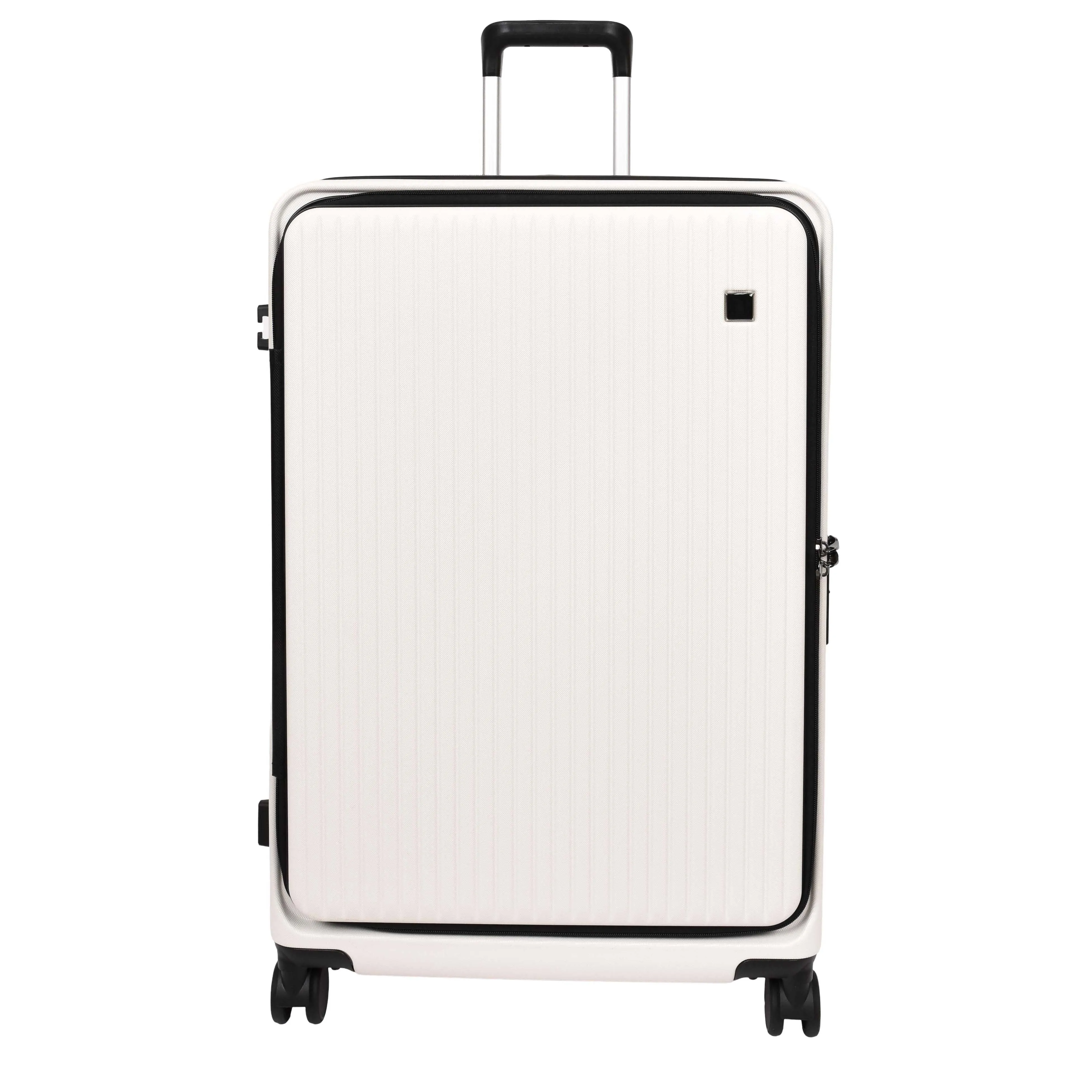 DR692 Four Wheel Suitcase Hard Shell Luggage White