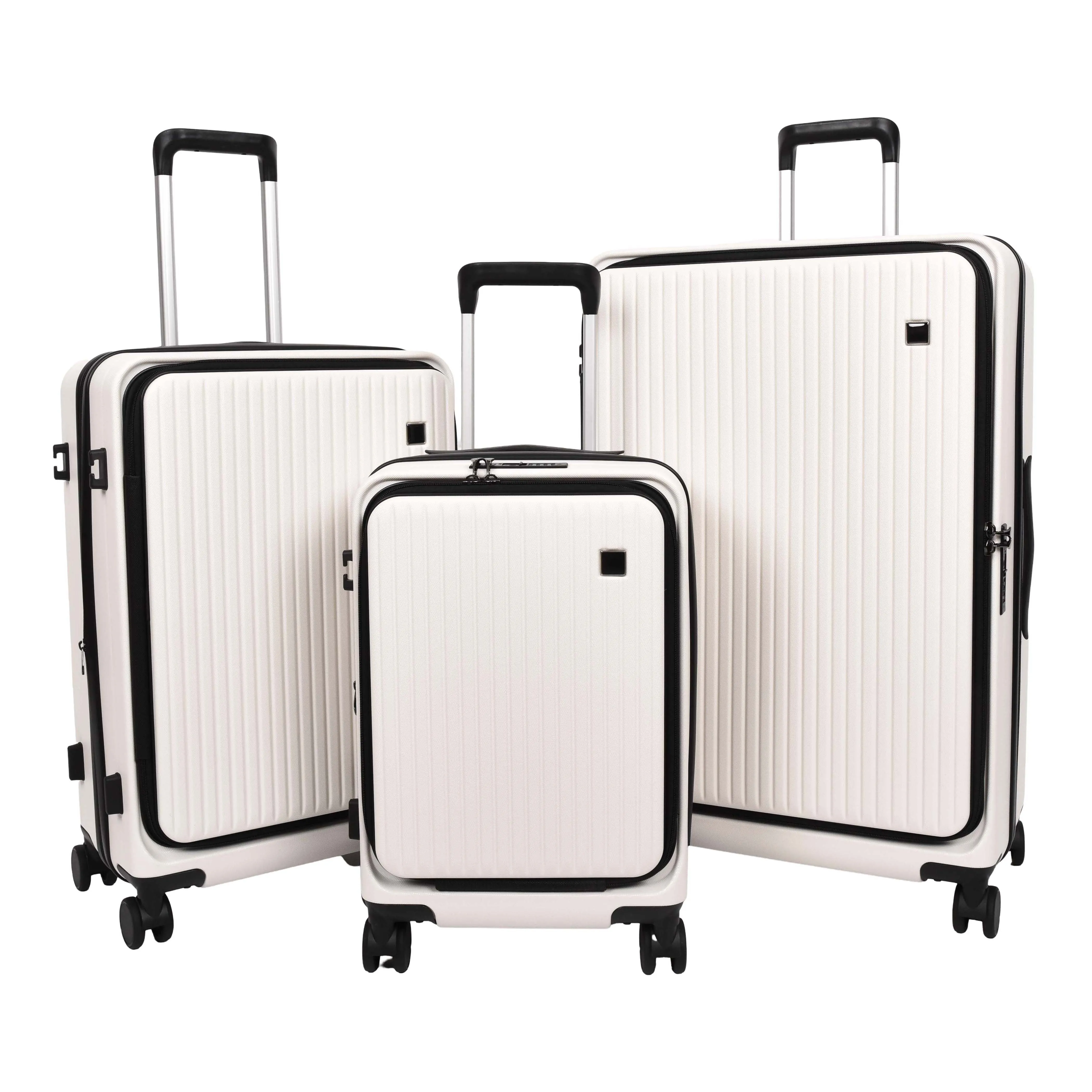 DR692 Four Wheel Suitcase Hard Shell Luggage White