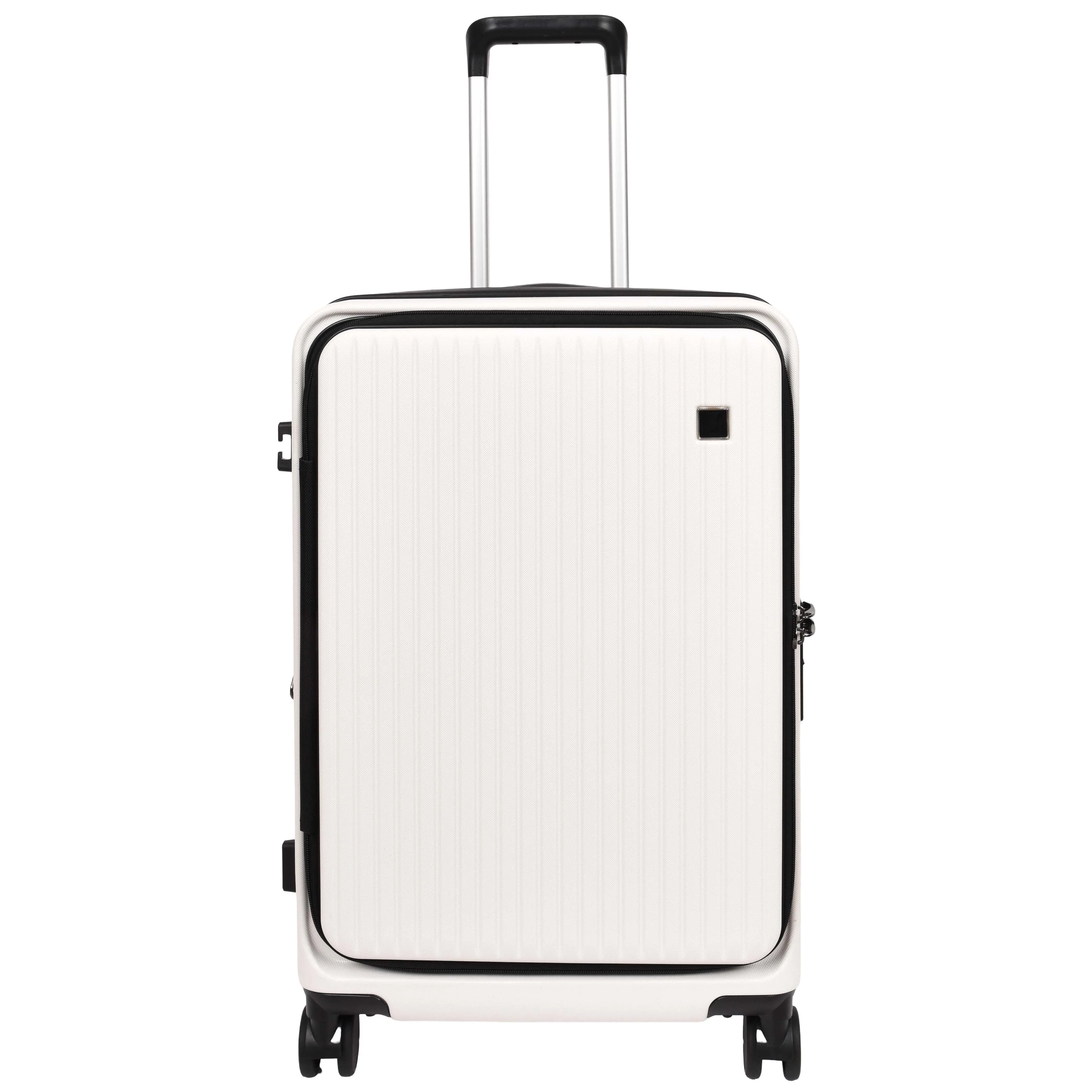 DR692 Four Wheel Suitcase Hard Shell Luggage White