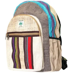 Earthly Essence Hemp and Patchwork Backpack