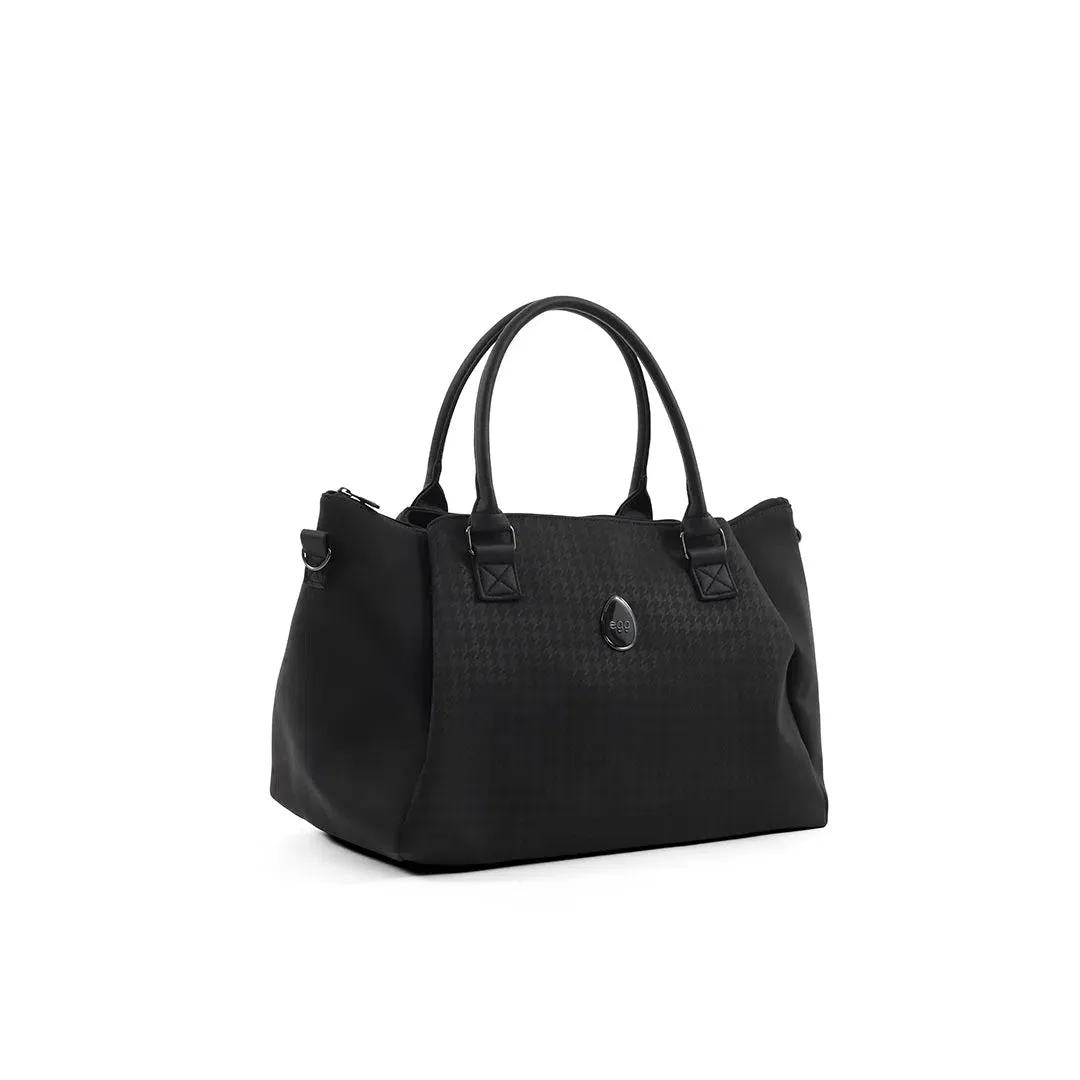 Egg3 Overnight Bag - Houndstooth Black
