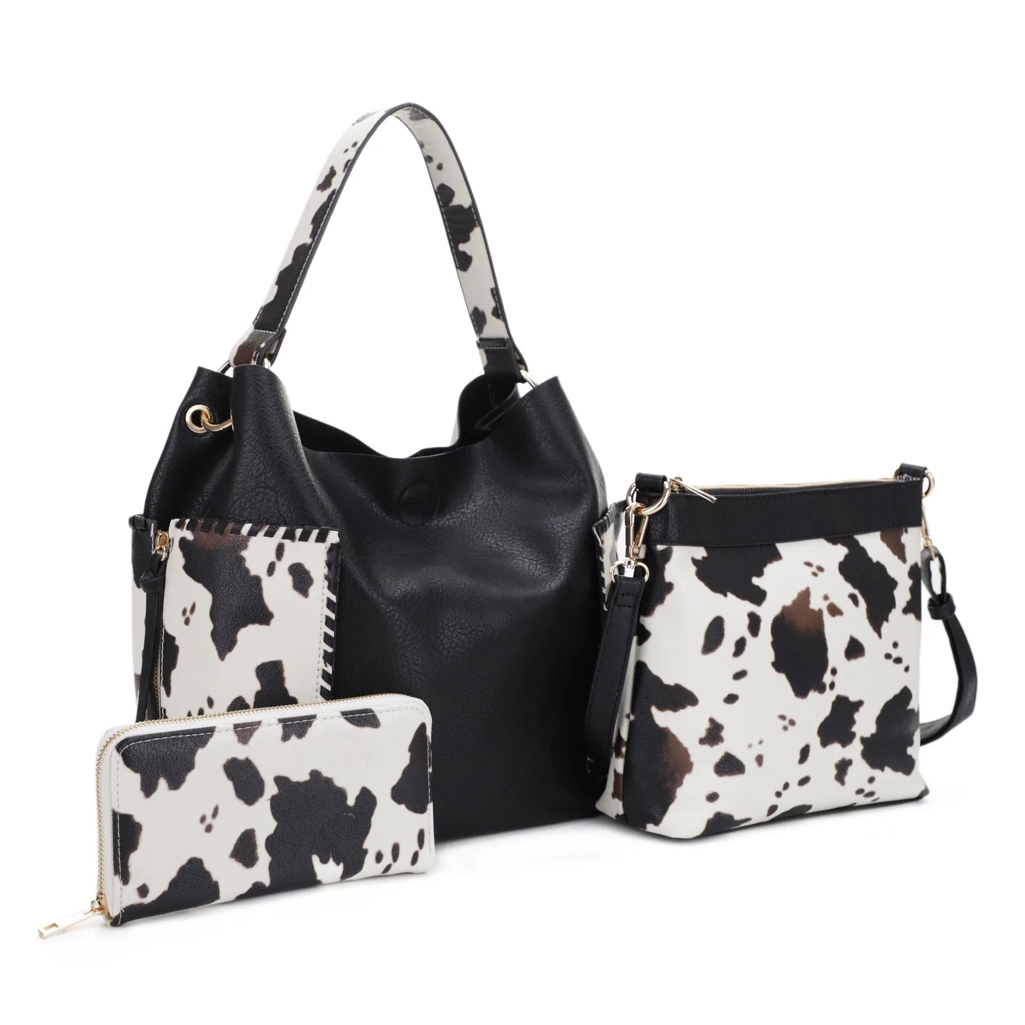 EJ95037U3 Tori Cow Piece Shoulder Bag Set