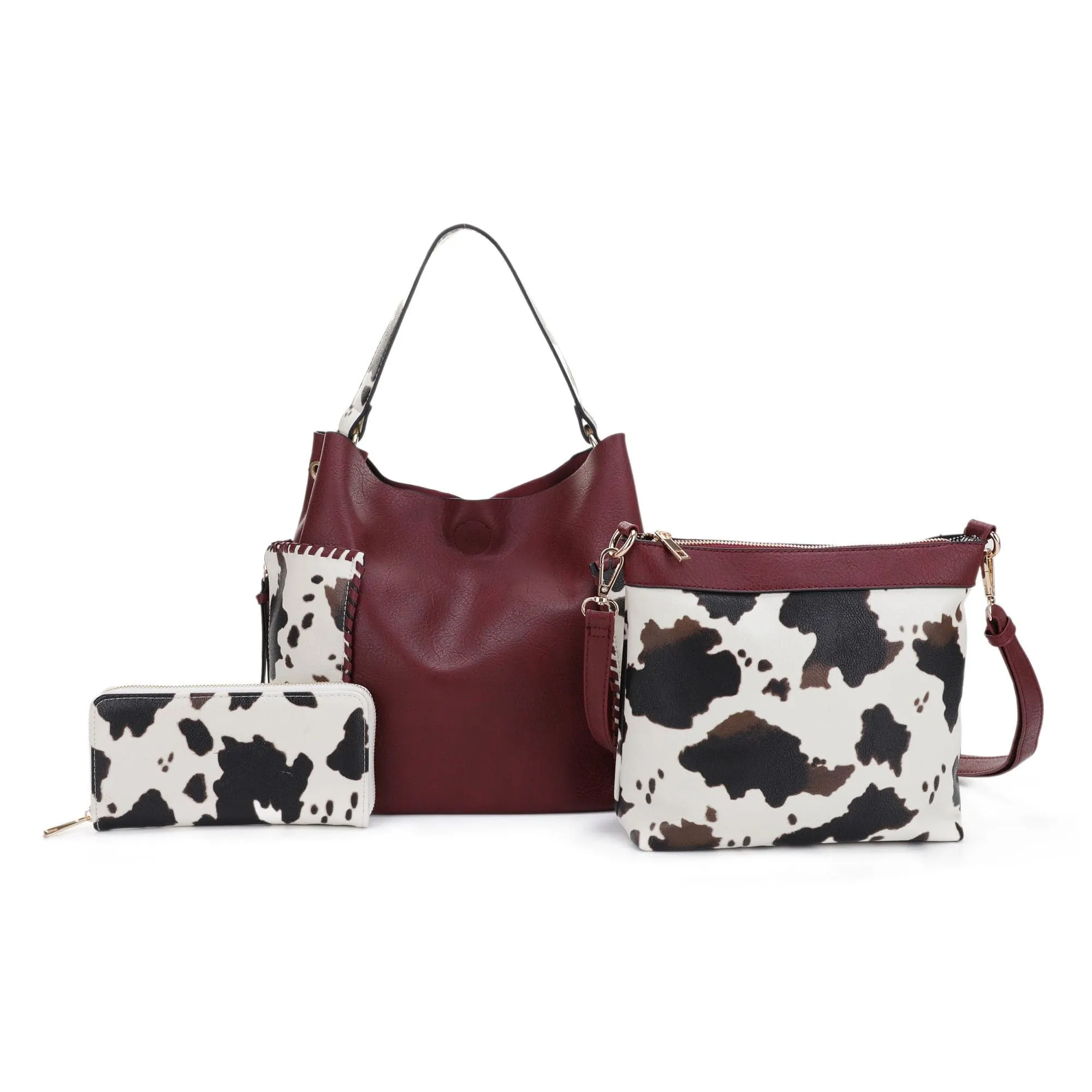 EJ95037U3 Tori Cow Piece Shoulder Bag Set