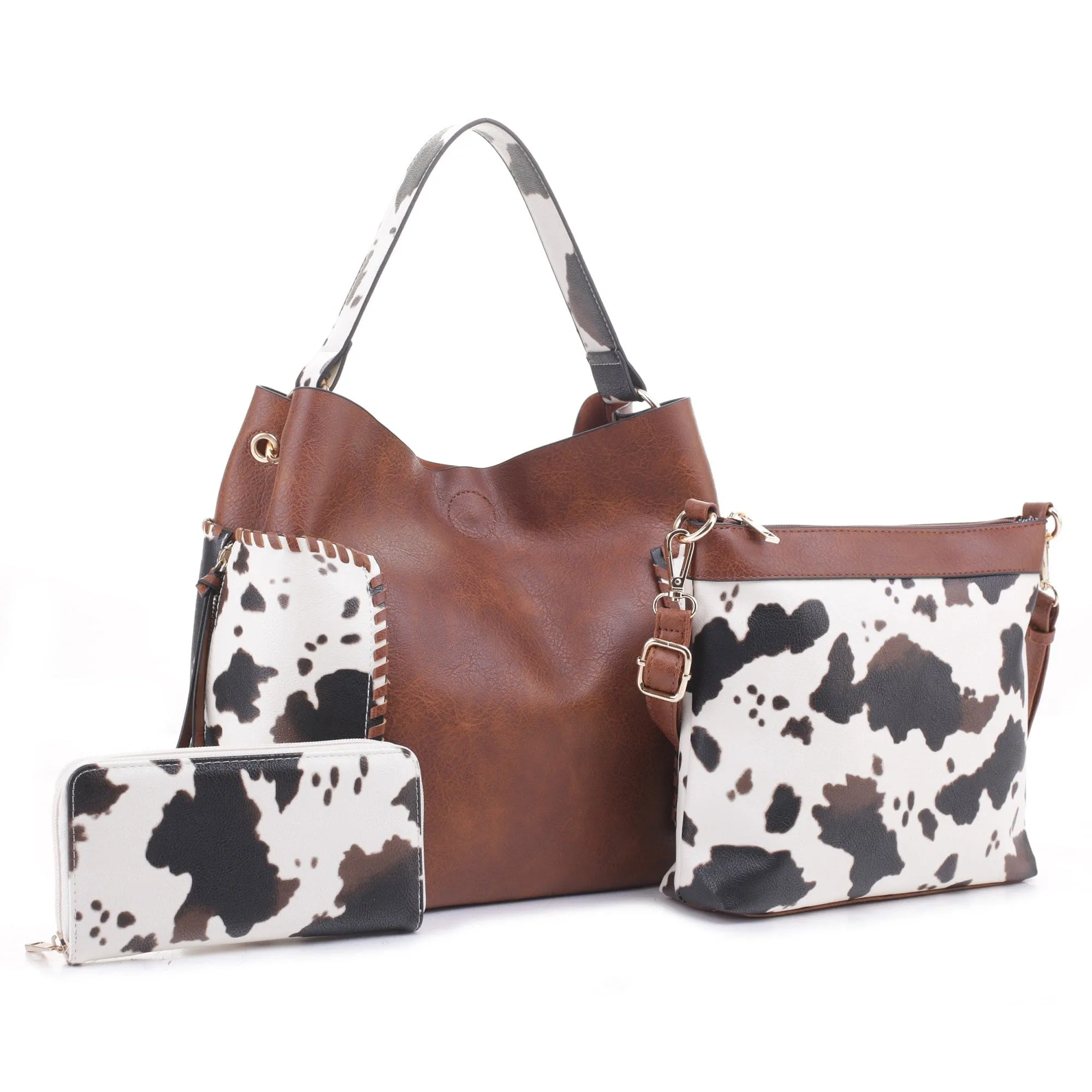 EJ95037U3 Tori Cow Piece Shoulder Bag Set