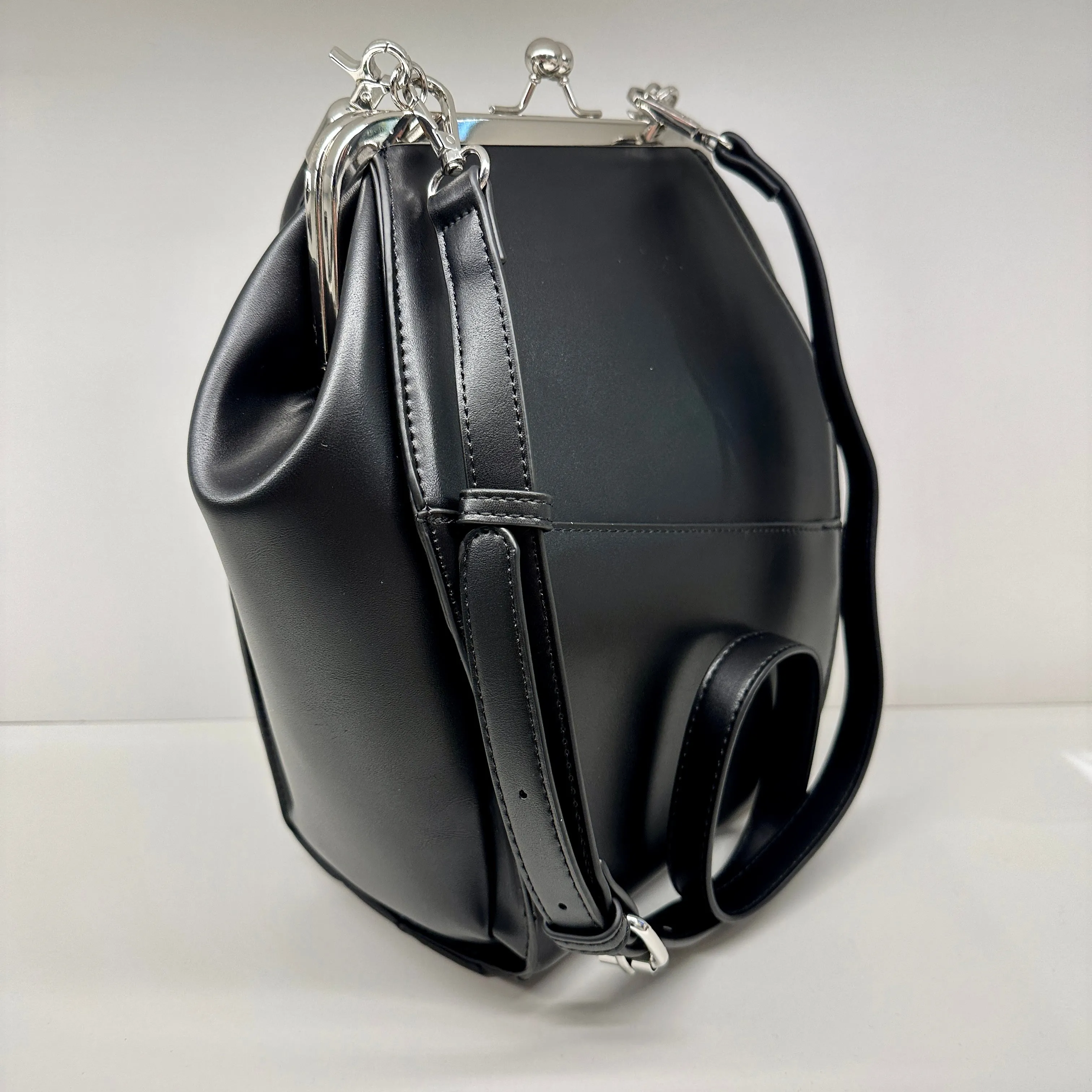 Embroidered Spiderweb Coffin Convertible Handbag