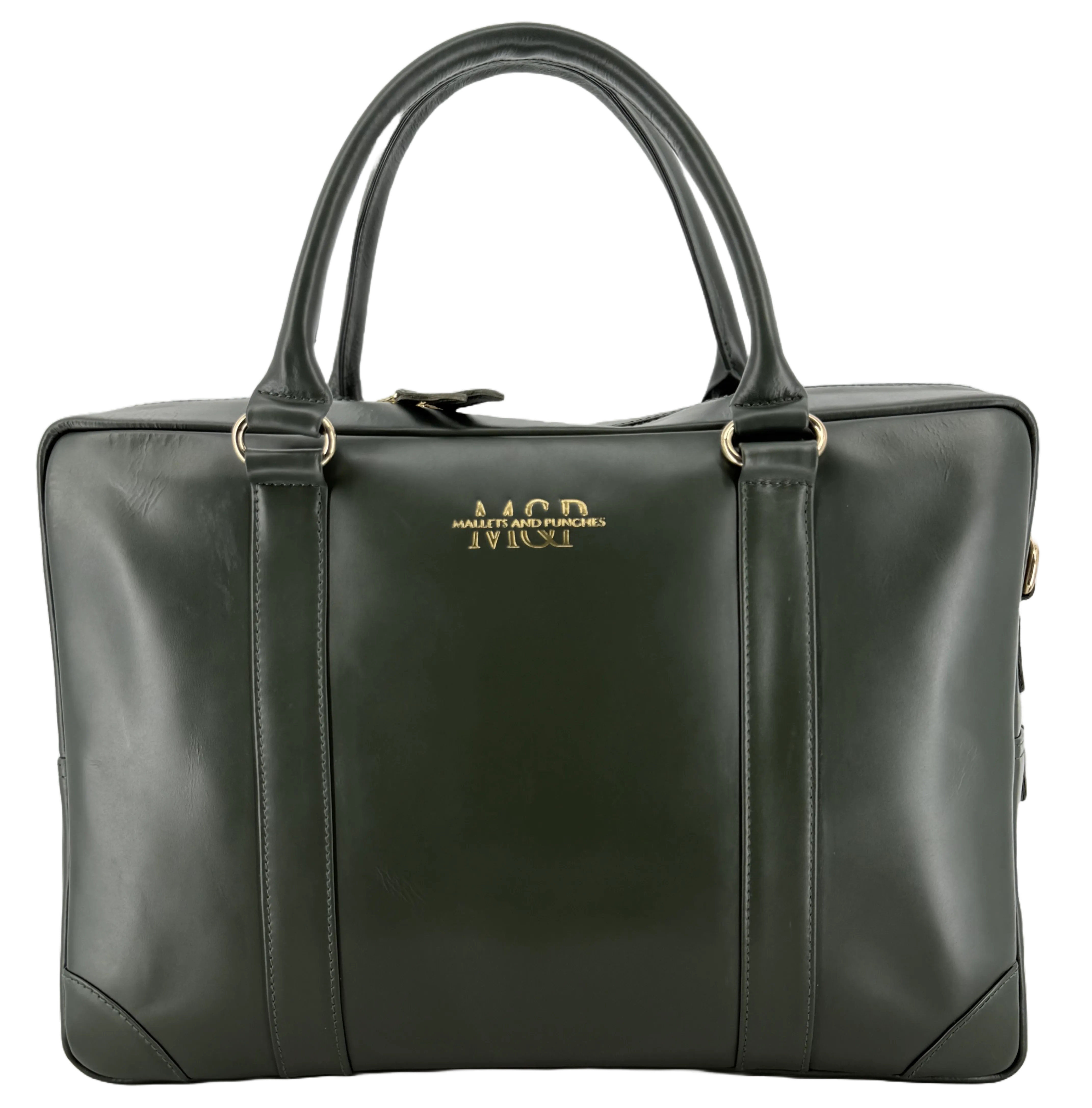 Emerald Green Leather Briefcase