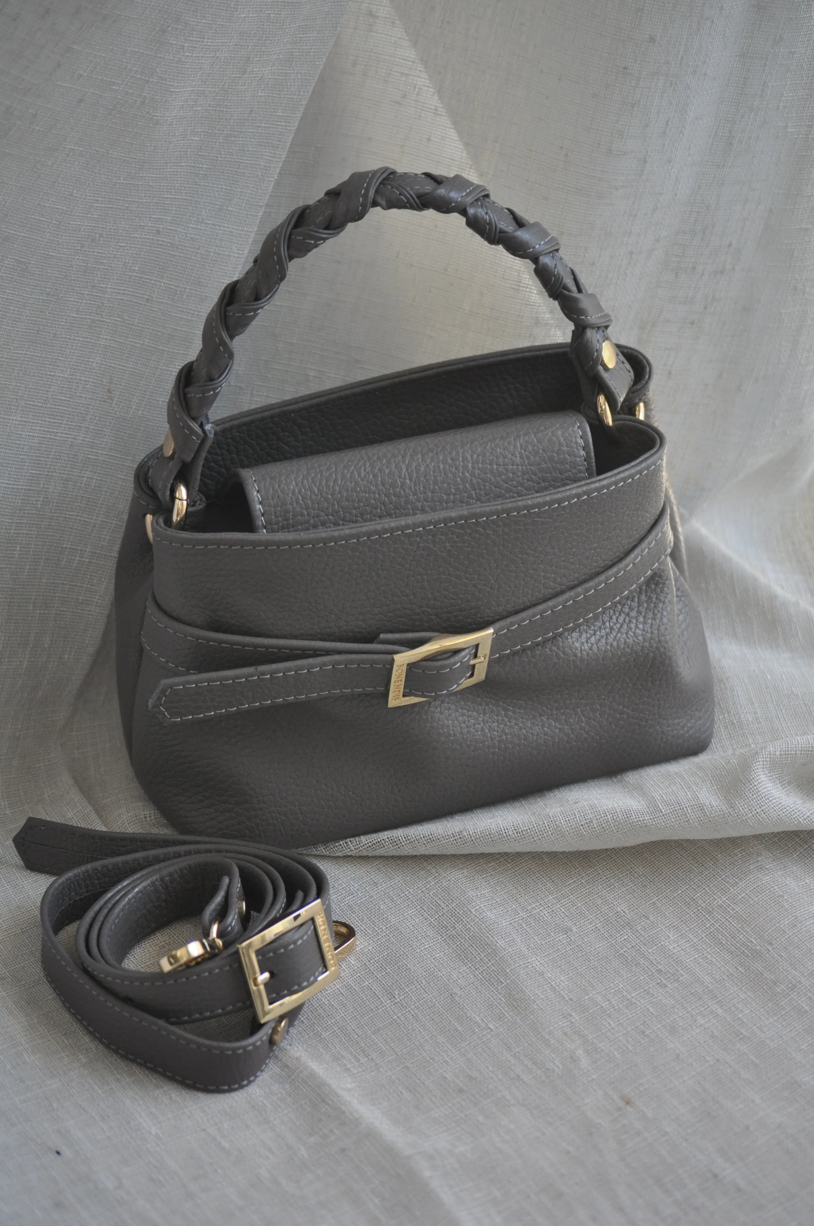 Emily 20 Leather Handbag- Ash