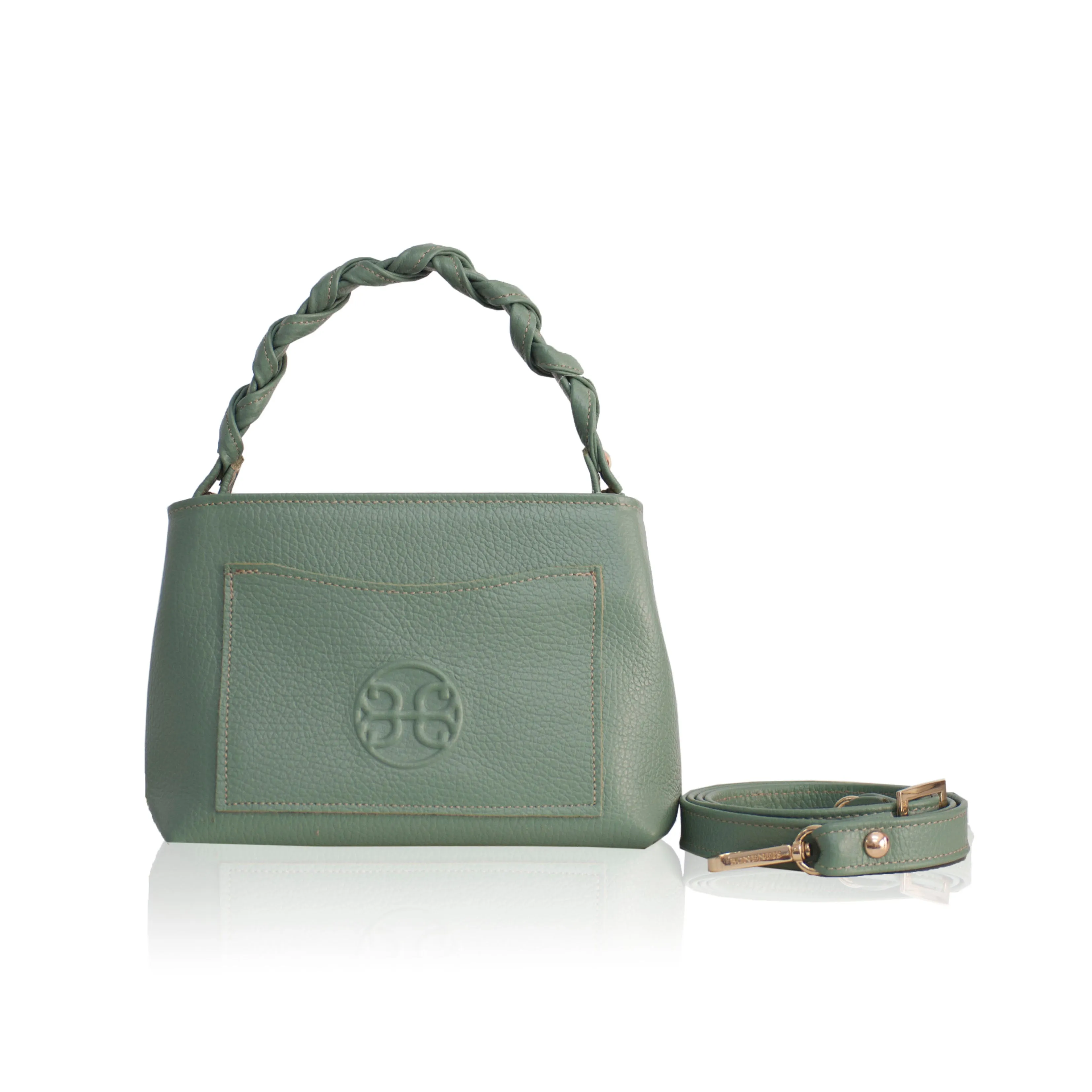 Emily 20 Leather Handbag- Sage