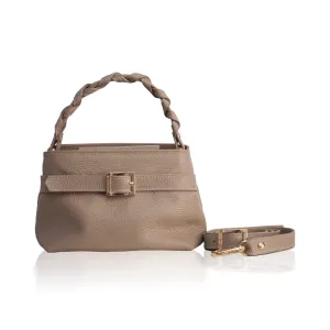 Emily 20 Leather Handbag- Taupe