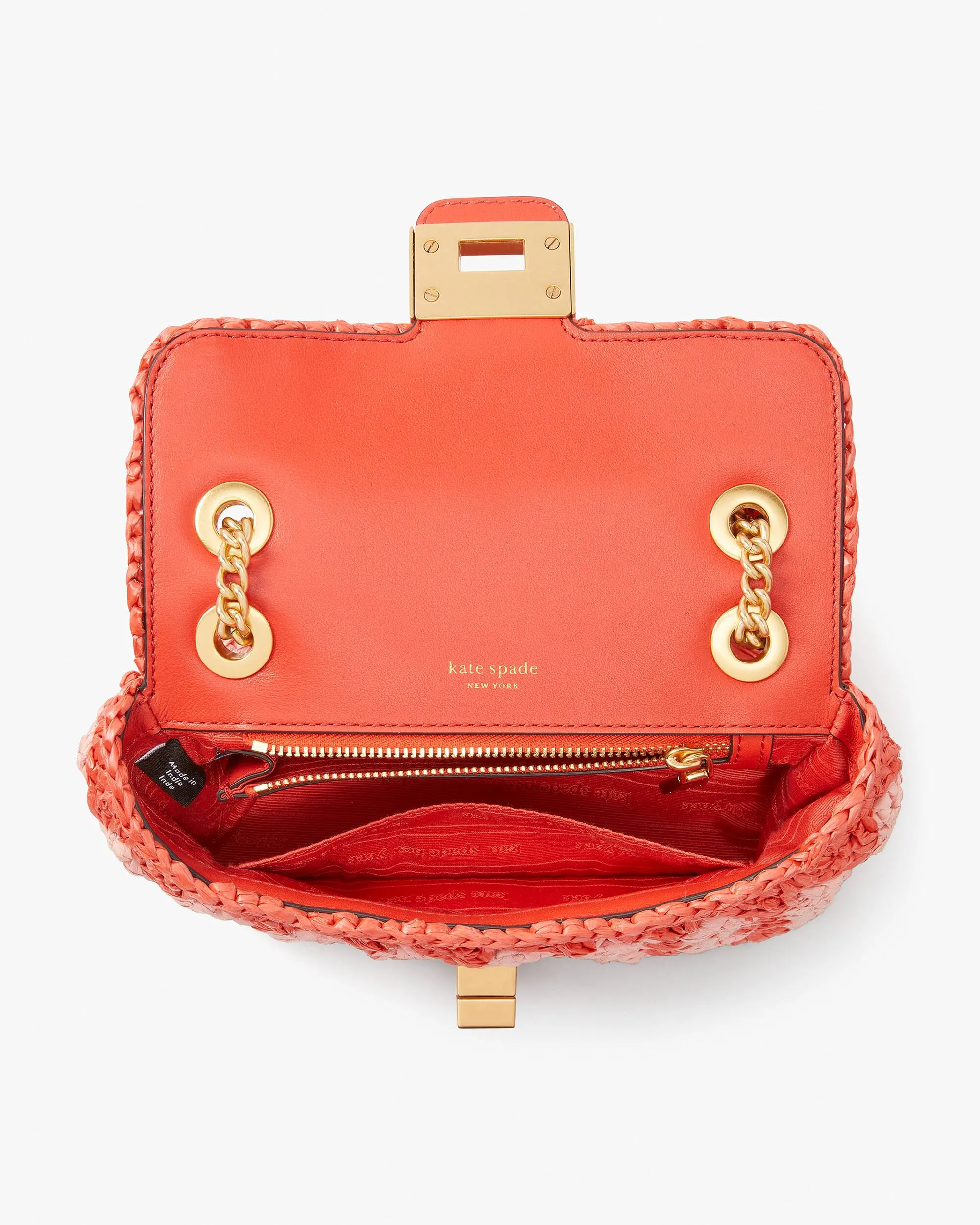 EVELYN STRIPED CROCHET RAFFIA SMALL SHOULDER CROSSBODY