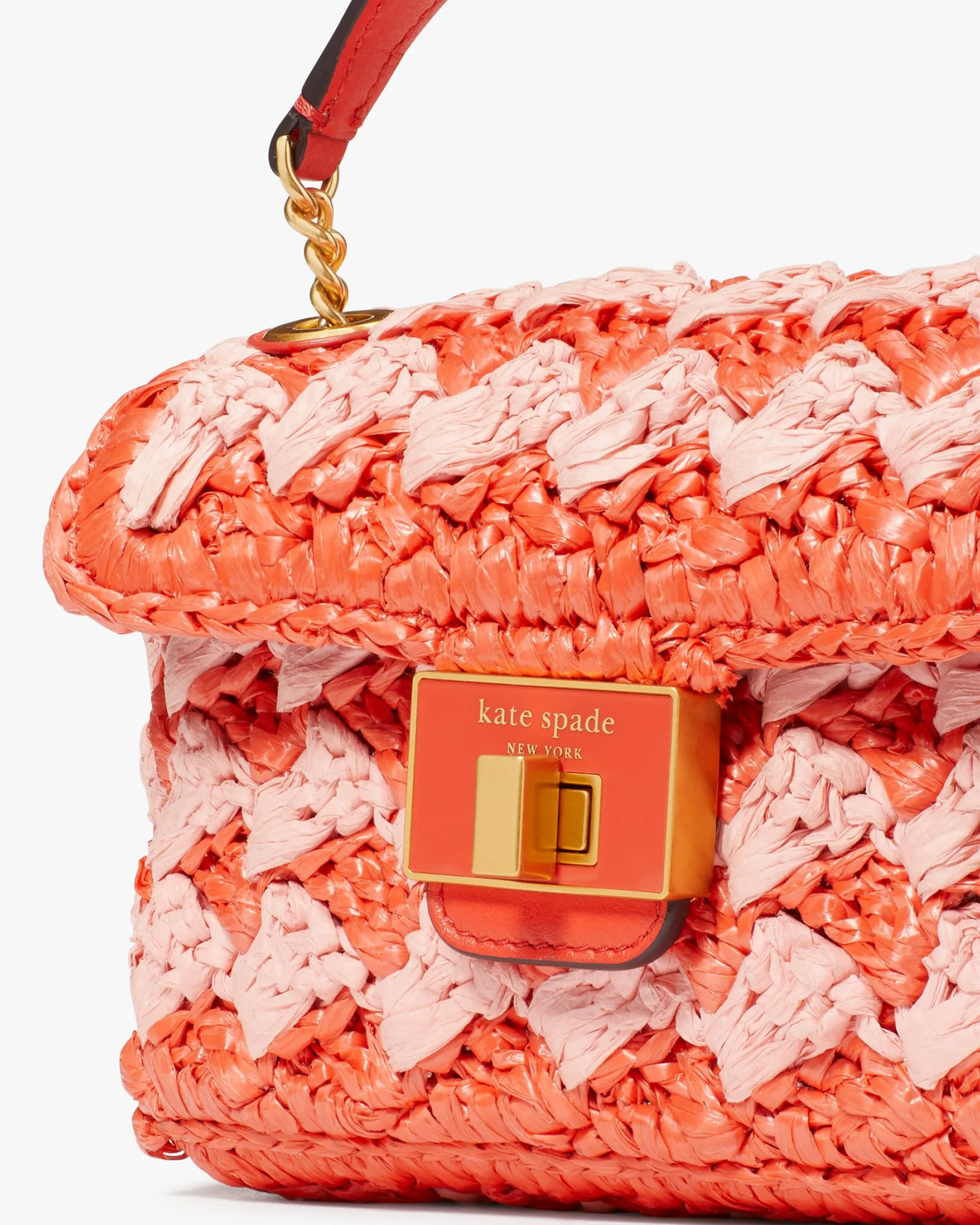 EVELYN STRIPED CROCHET RAFFIA SMALL SHOULDER CROSSBODY