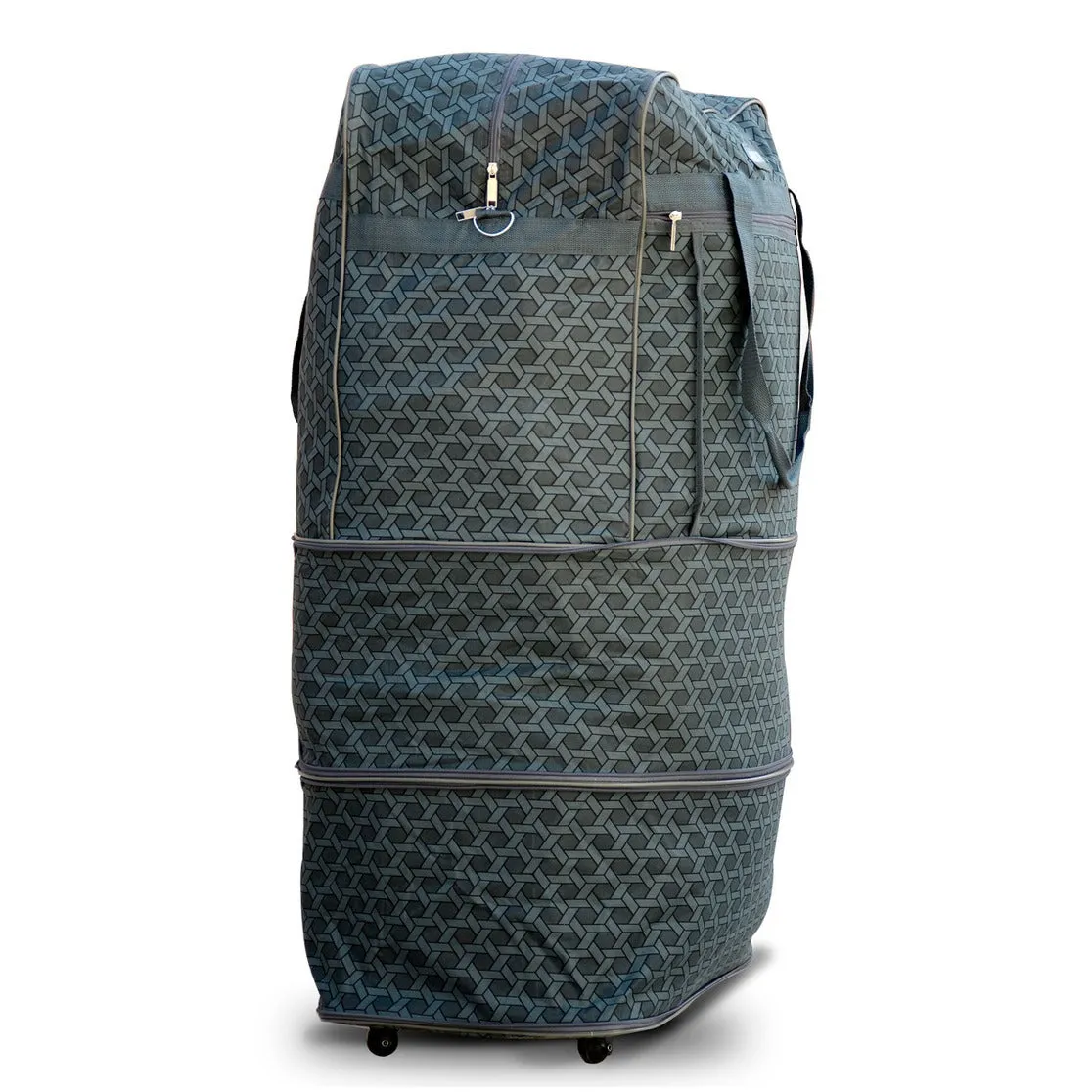 Expandable Foldable Lightweight Travel Duffel Mesh Wheel Bag | Rolling Storage Bag