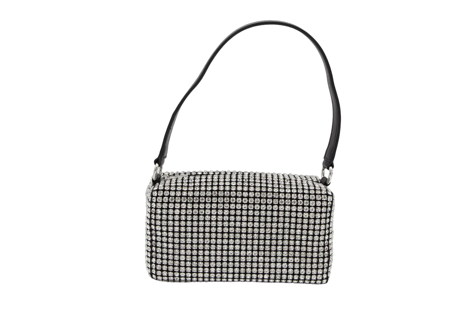 Fabucci Diamante Box Handbag with Leather Strap