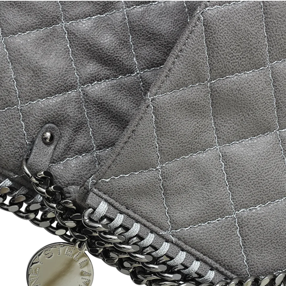 Falabella Quilted Fold Over Clutch