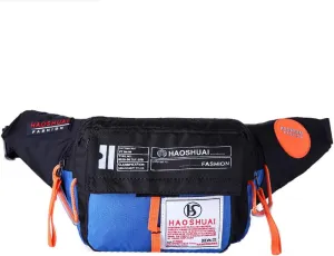 Fanny Packs for Women Chest Bags Daypack Crossbody for Travel Sport Running Hiking Summer Straw Purse(Blue)