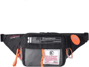 Fanny Packs for Women Chest Bags Daypack Crossbody for Travel Sport Running Hiking Summer Straw Purse(Grey)