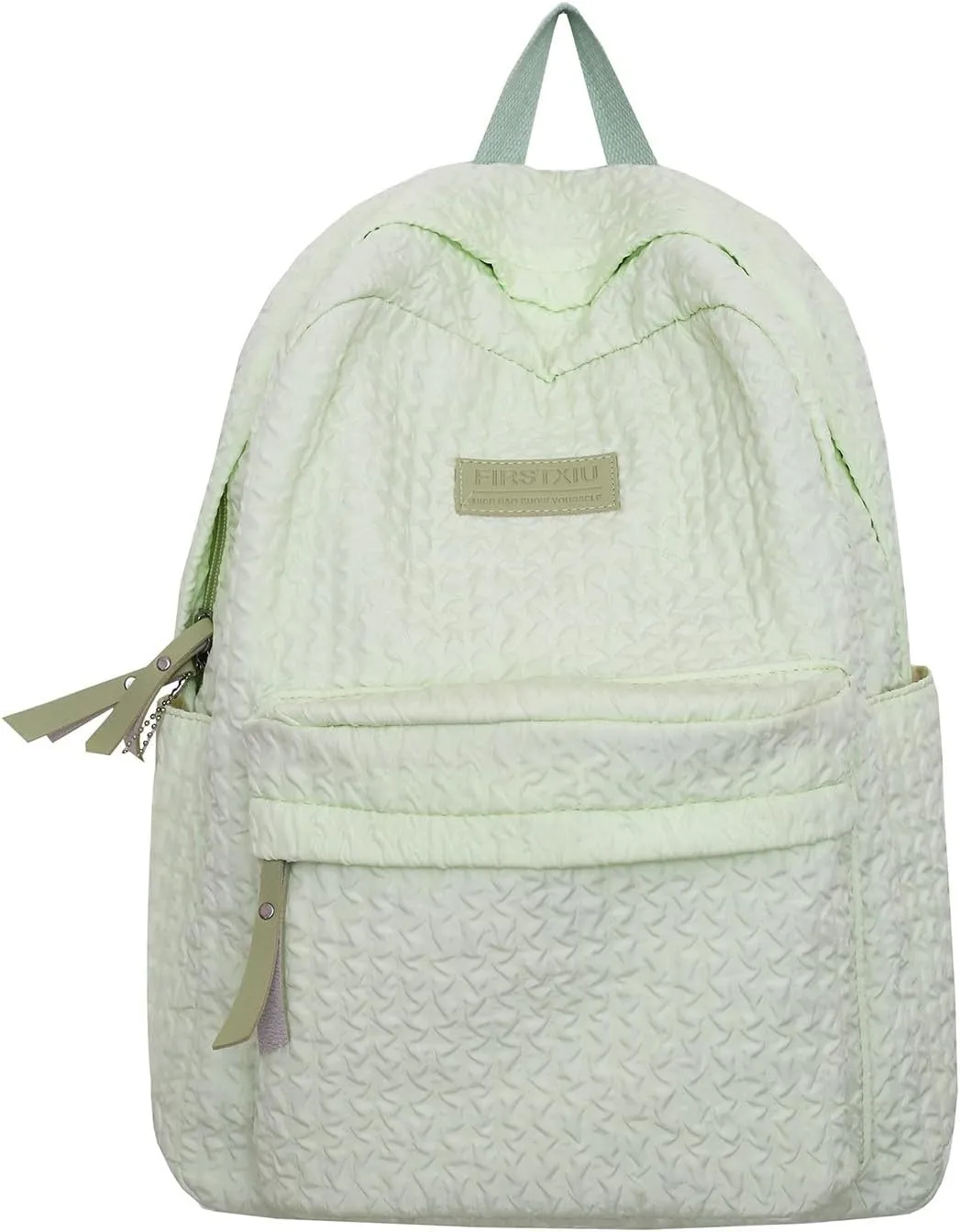 Fashion Cloth Canvas Backpack for Women Waterproof Nylon Anti-Theft Rucksack Fashion Bags for Travel Work Gift(Green)