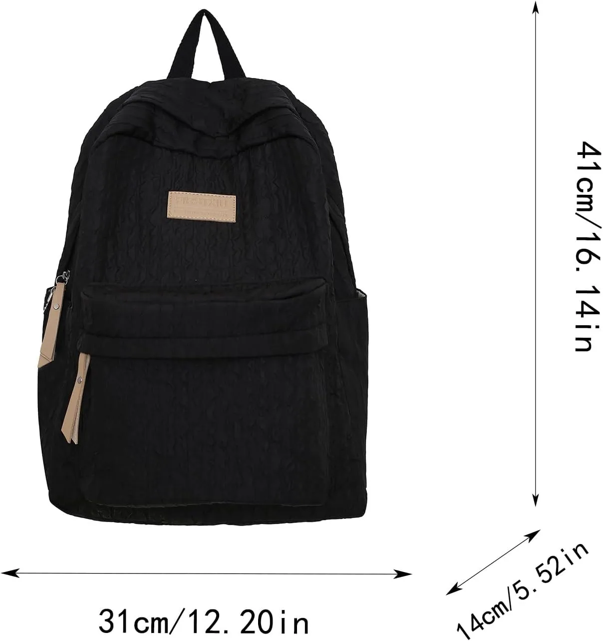 Fashion Cloth Canvas Backpack for Women Waterproof Nylon Anti-Theft Rucksack Fashion Bags for Travel Work Gift(Yellow)